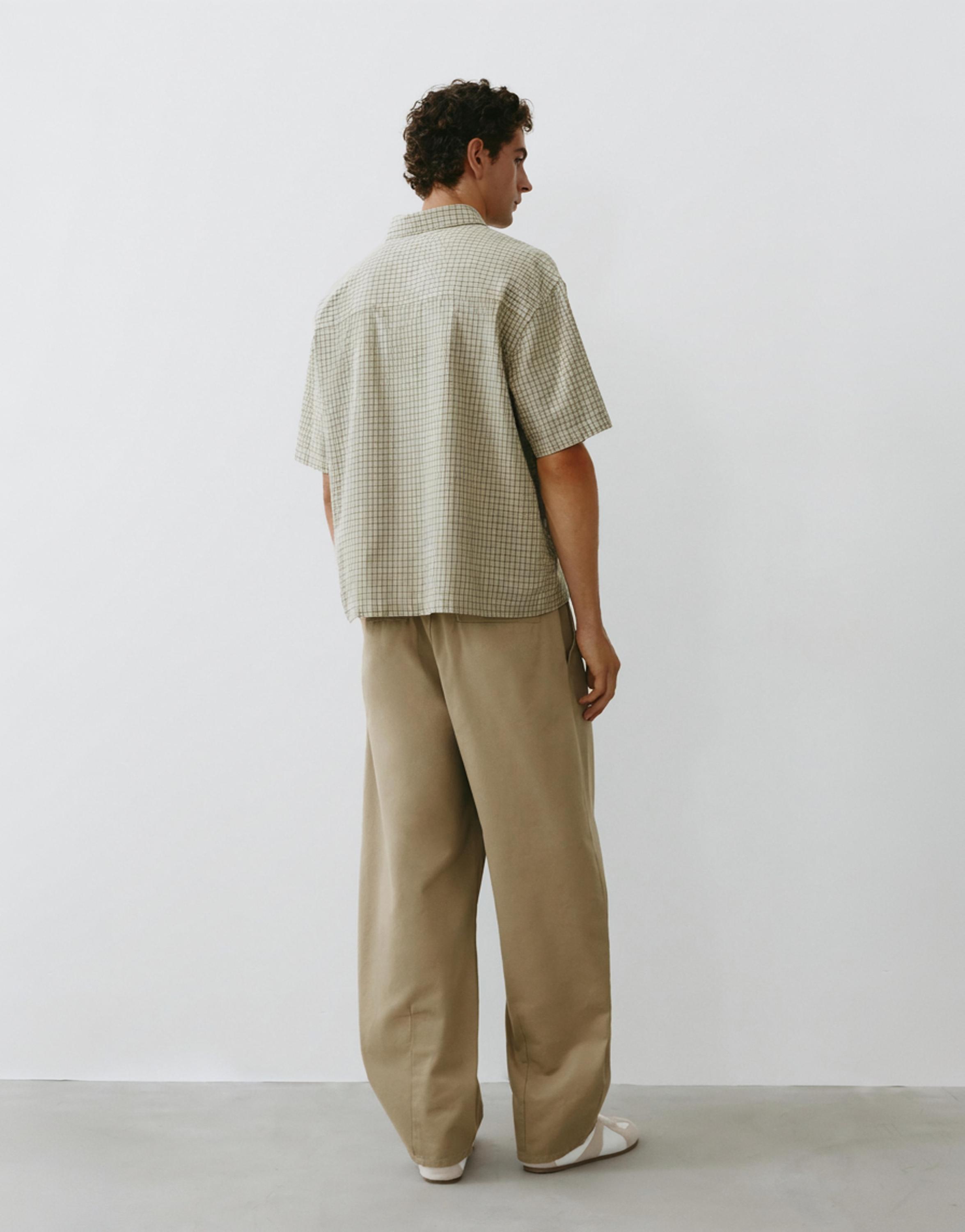 Baggy darted chinos — Beige