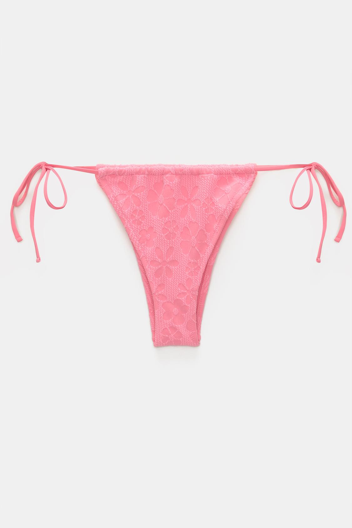 Slip bikini con texture a fiori - PULL&BEAR