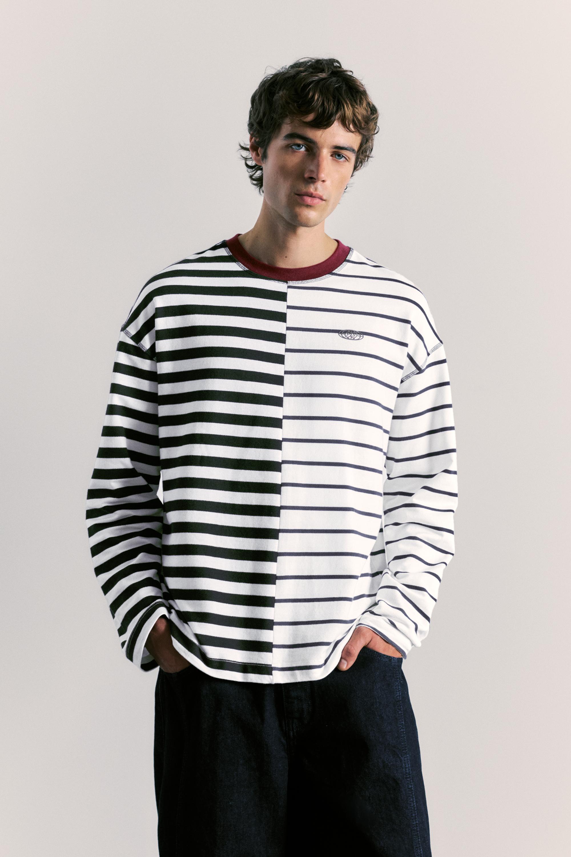 Camiseta relaxed fit rayas