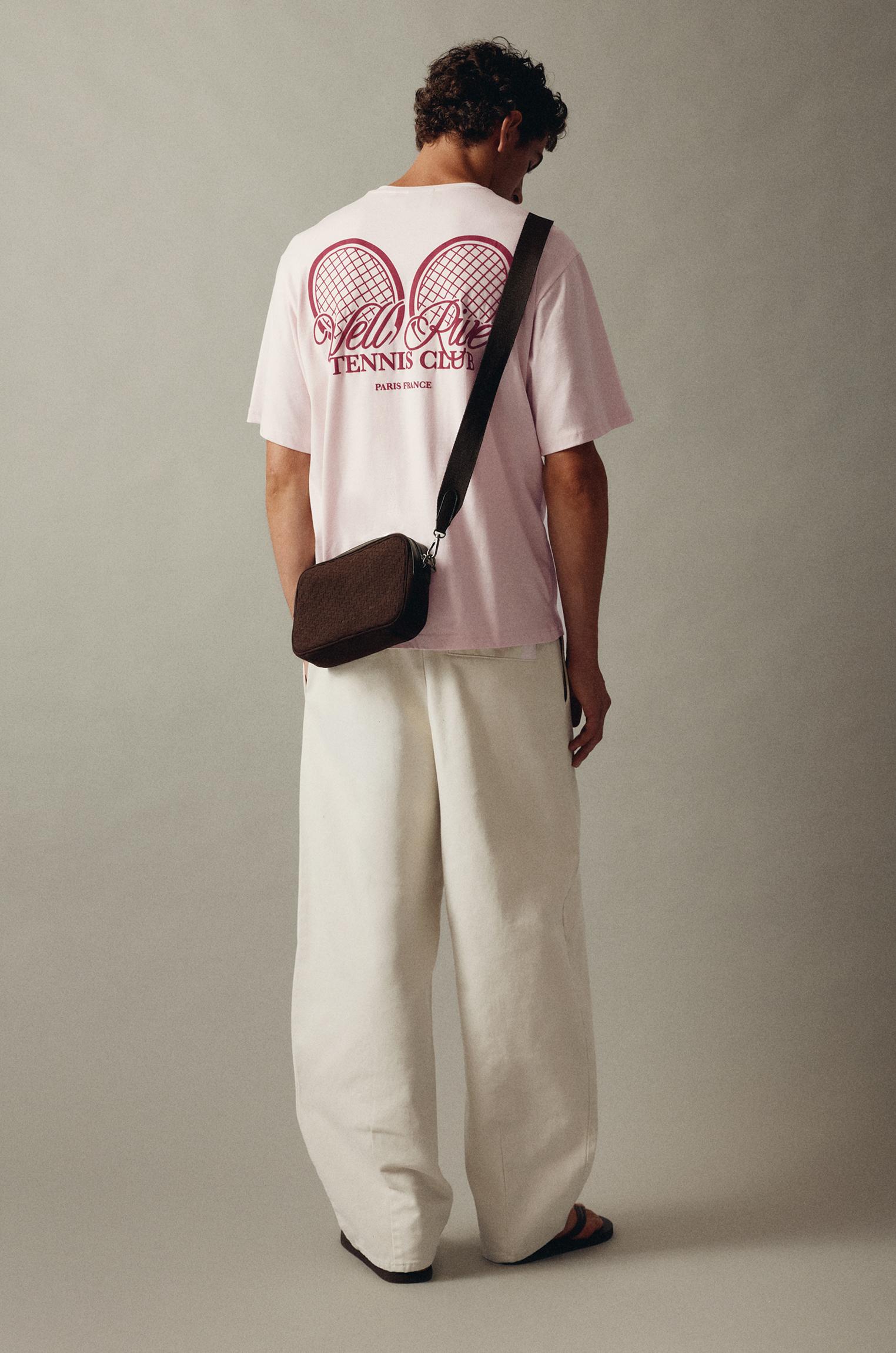 Tennis Club graphic T-shirt — Pink