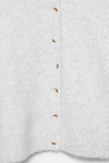 Soft touch cardigan — Pale grey 7