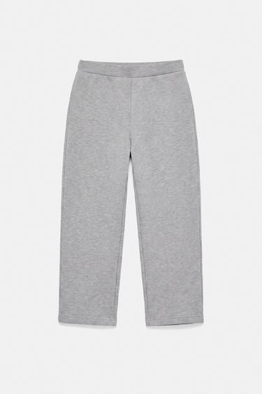 Neoprene-effect barrel trousers — Grey marl 9