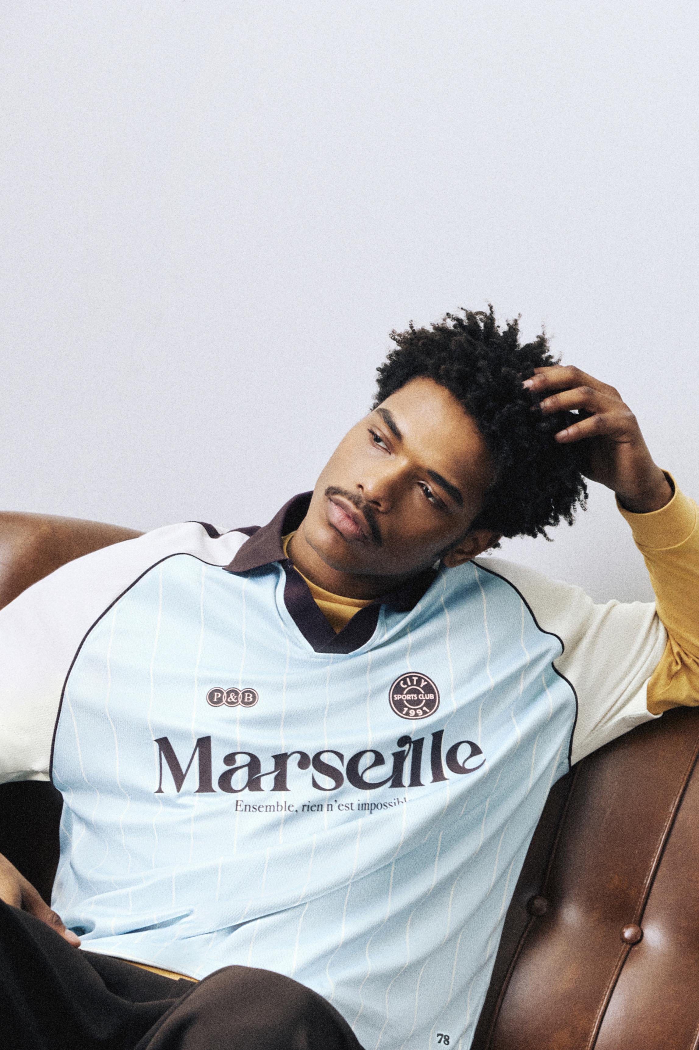 Boxy Fußball-Poloshirt Marseille