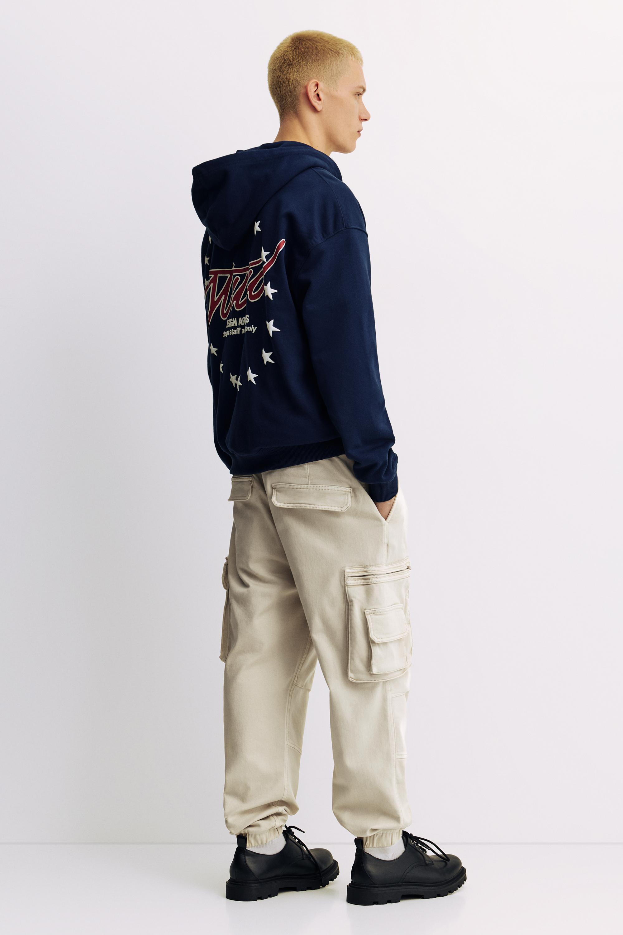 Multi-pocket comfort jogger trousers — Beige