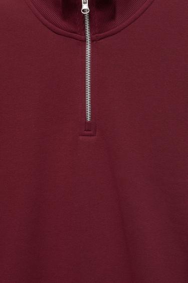 Quarter-zip sweatshirt — Burgundy 8