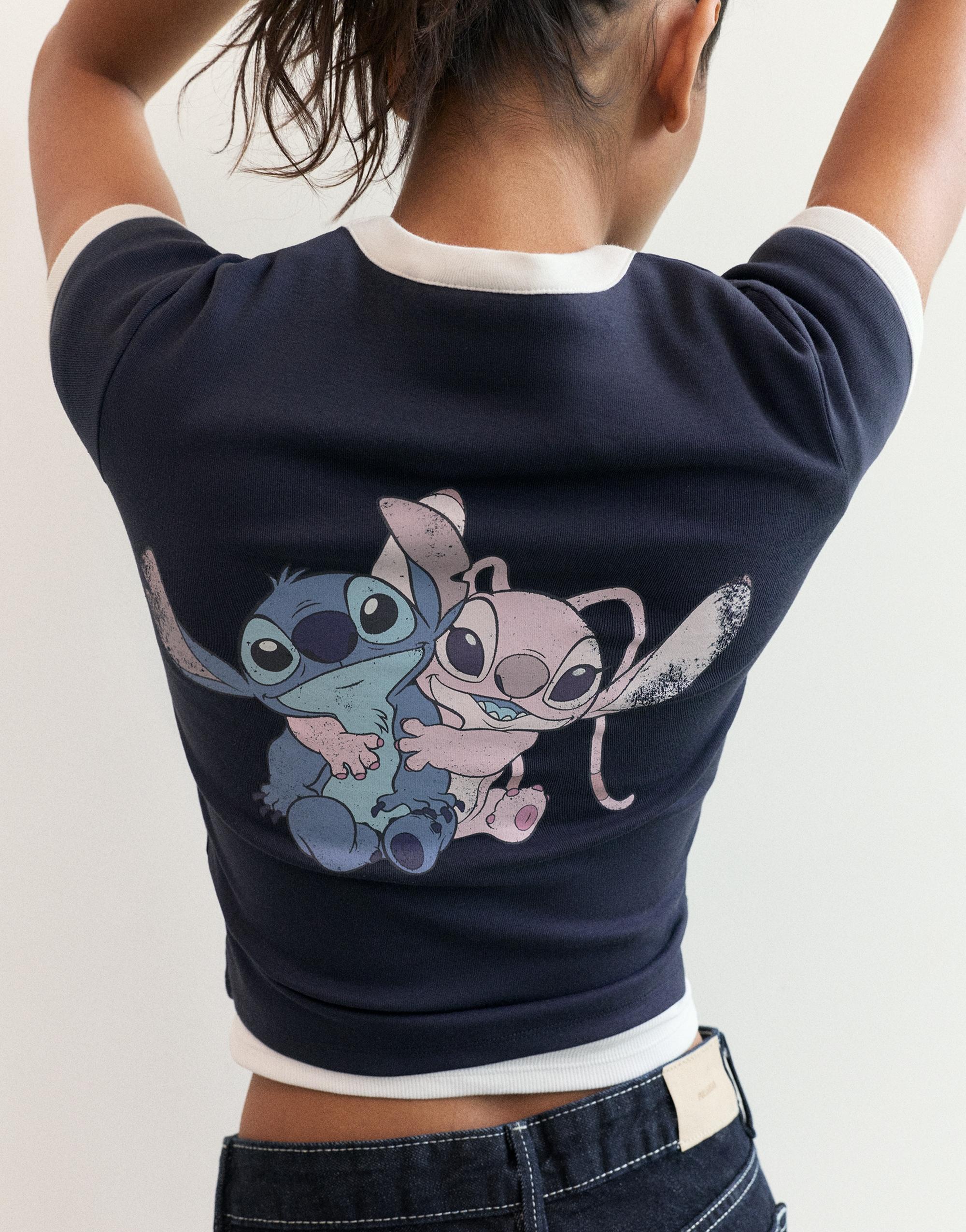 Lilo & Stitch slim fit T-shirt — Navy