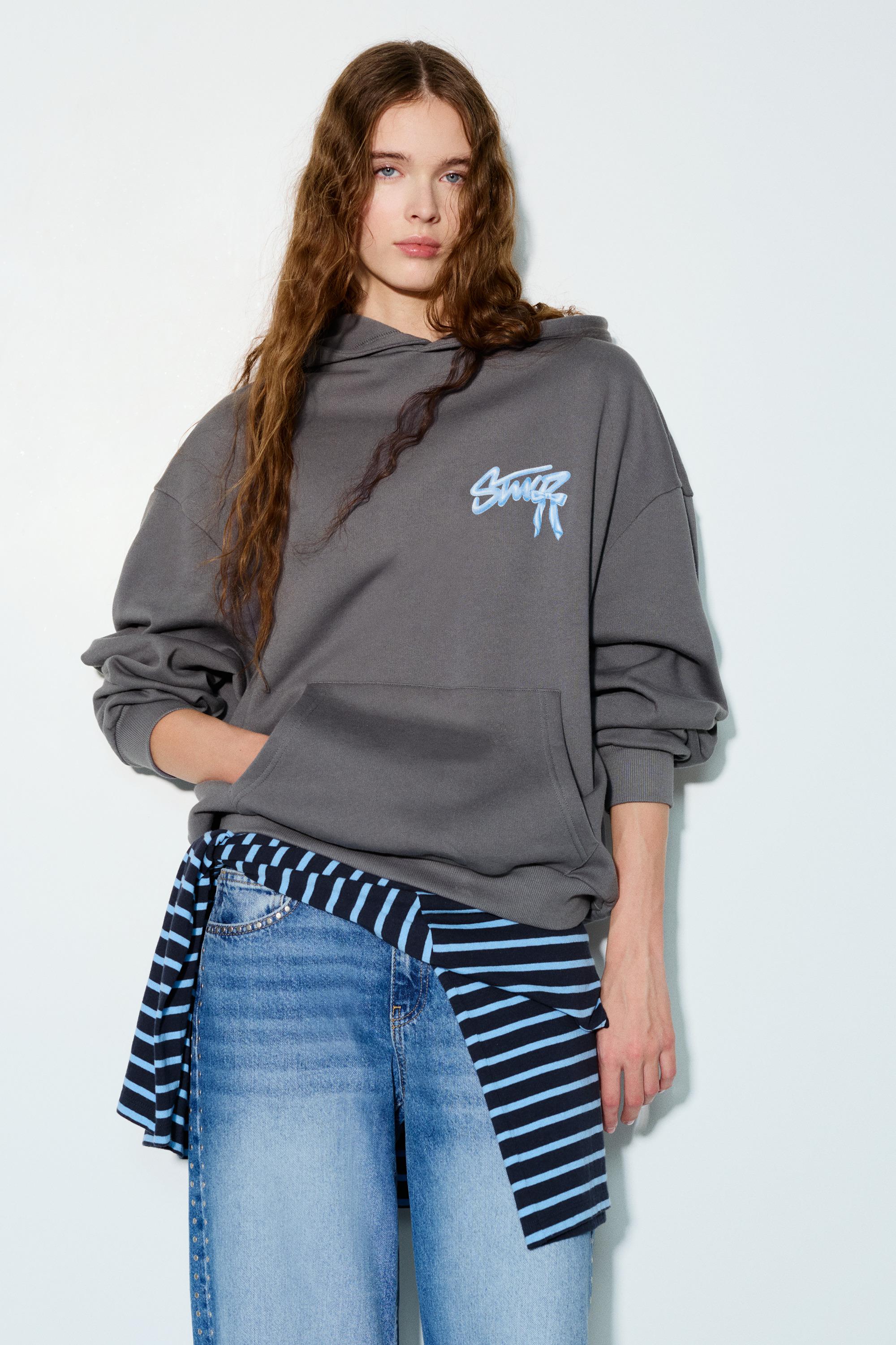 STWD fiyonk kapüşonlu sweatshirt - Görsel 17