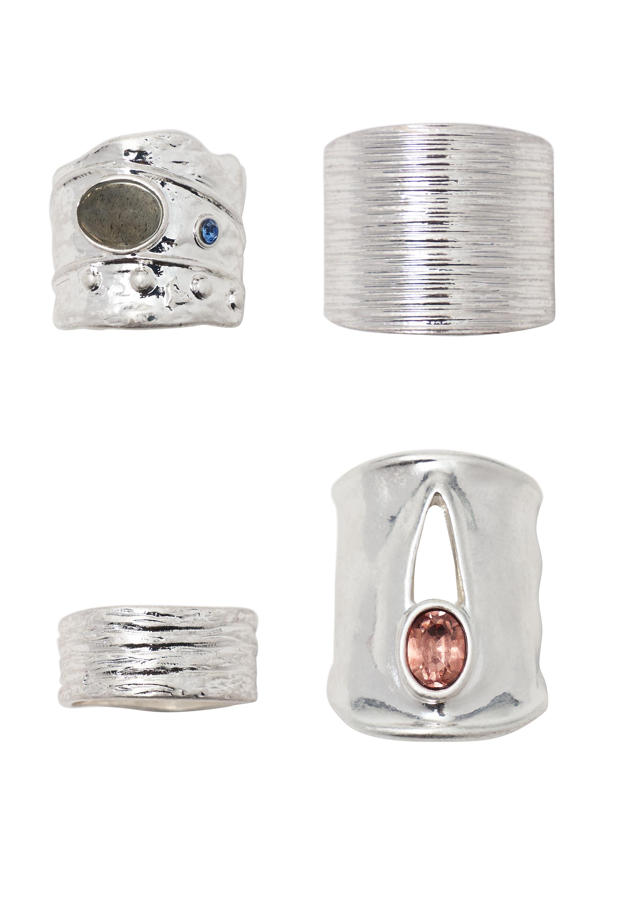 4’lü dokulu yüzük paketi - Görsel 6