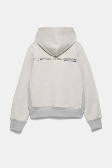 Pleasures x STWD hoodie — Grey/Camel 7