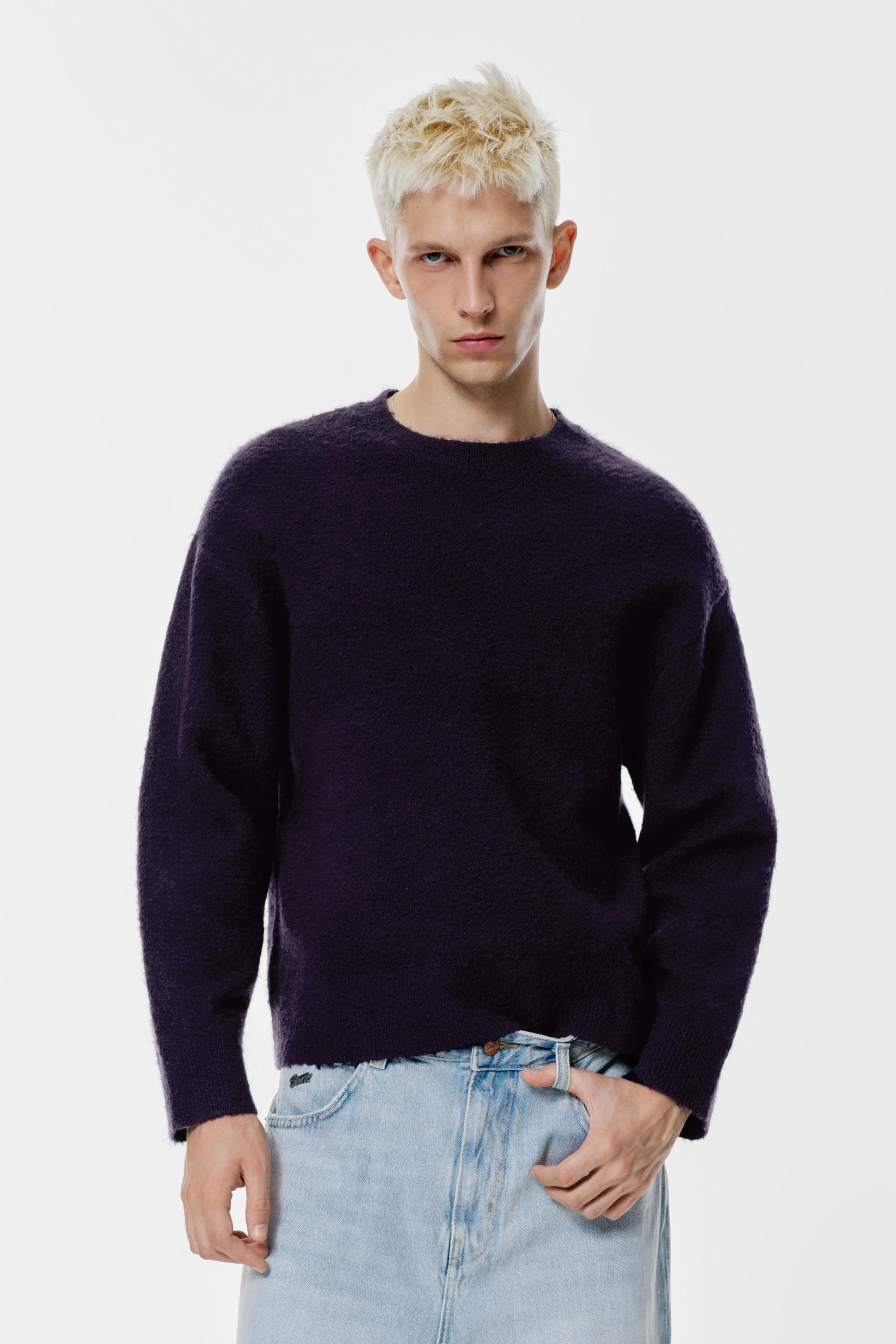 Pull Maille Texturée - Pull&Bear - Modalova