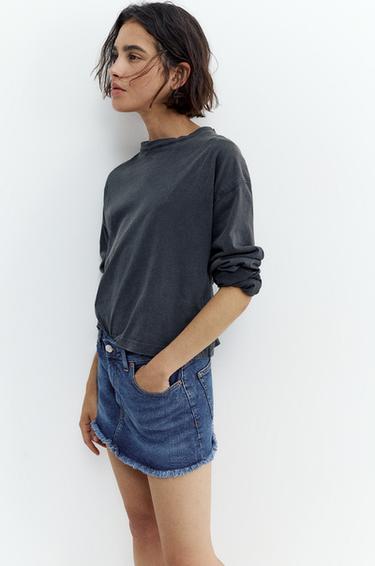 Denim skort — Dark blue 1