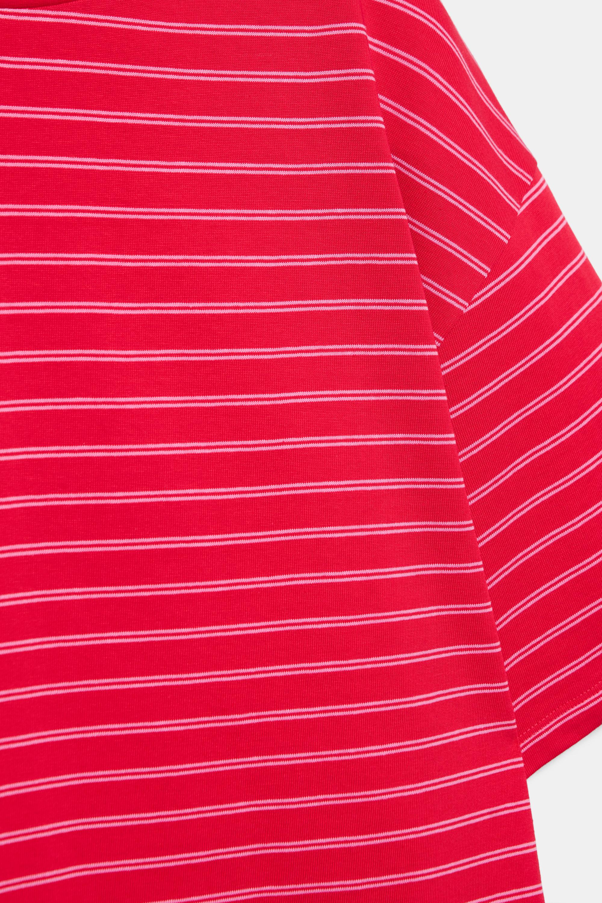 Oversize short sleeve T-shirt — Striped