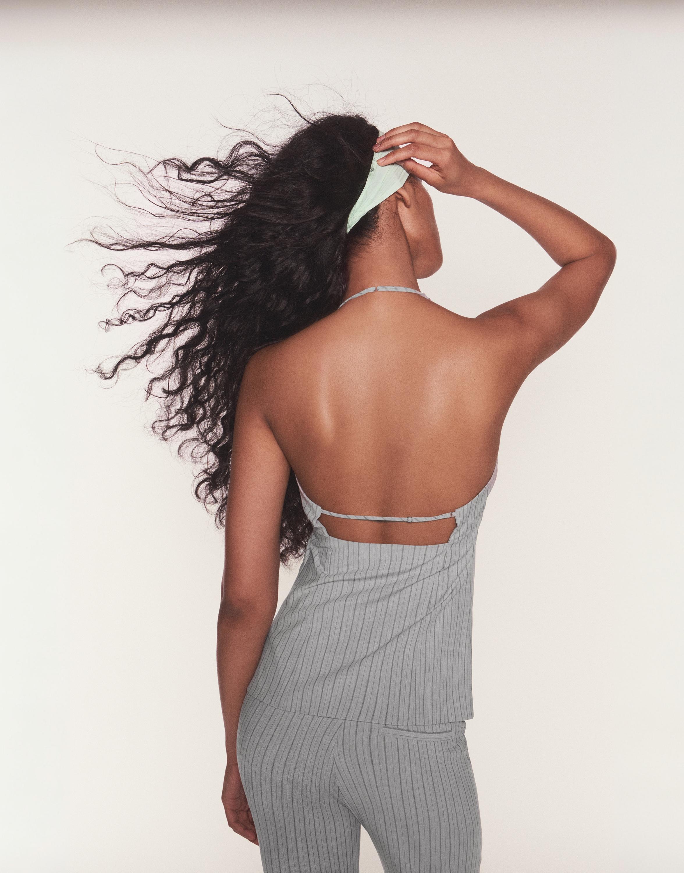 Striped halter top — Striped