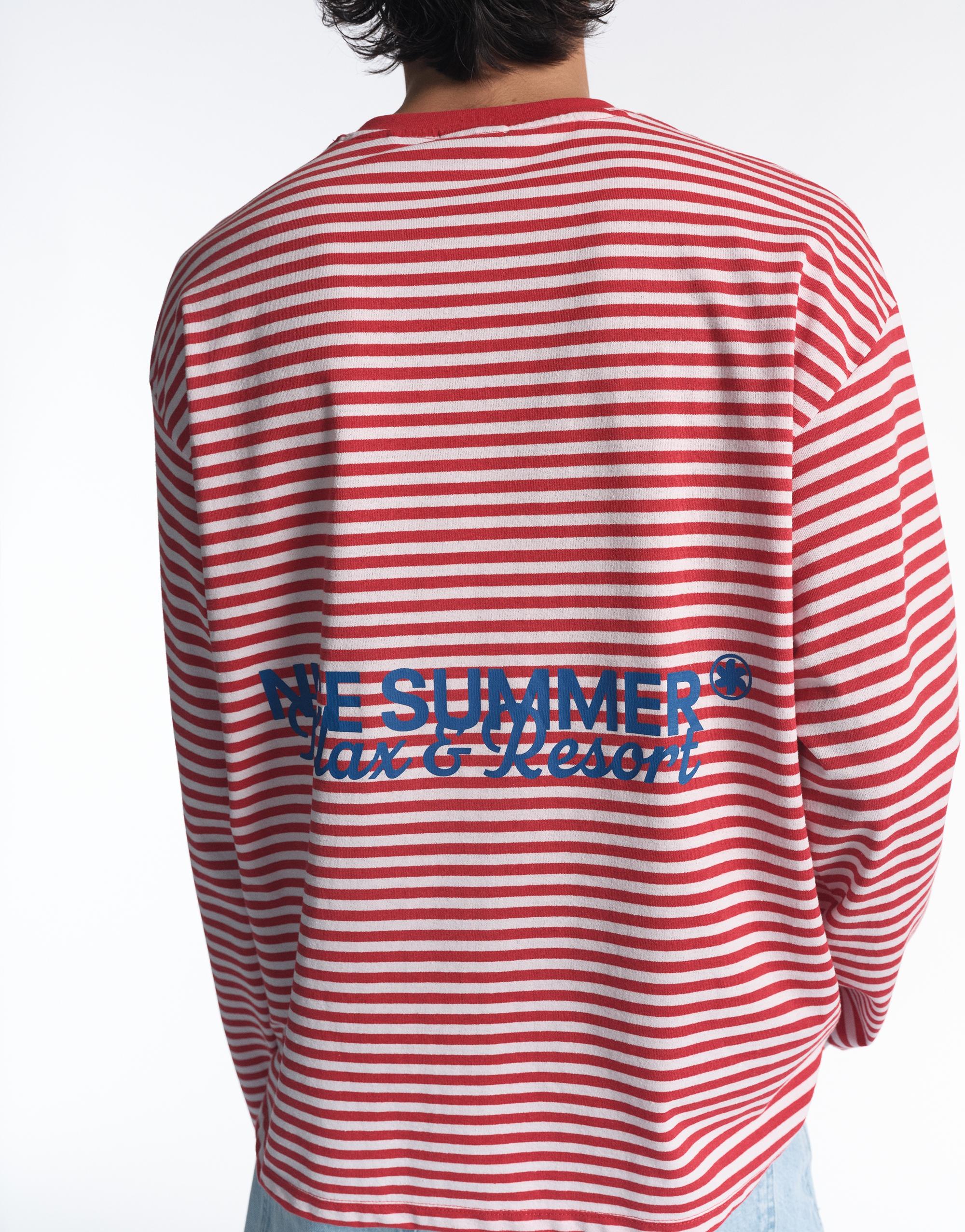 Striped STWD T-shirt — Red