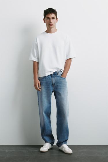 Straight-leg jeans — Medium blue 1