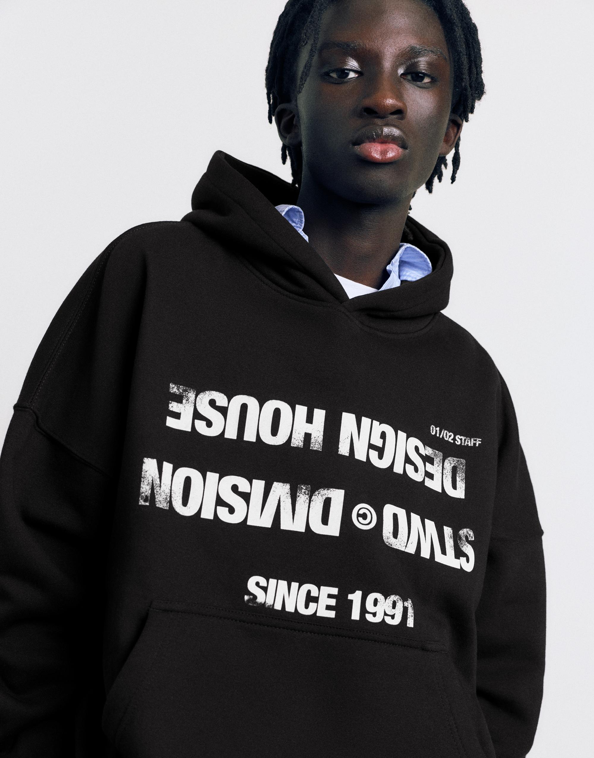 STWD Division kapüşonlu sweatshirt - Görsel 14