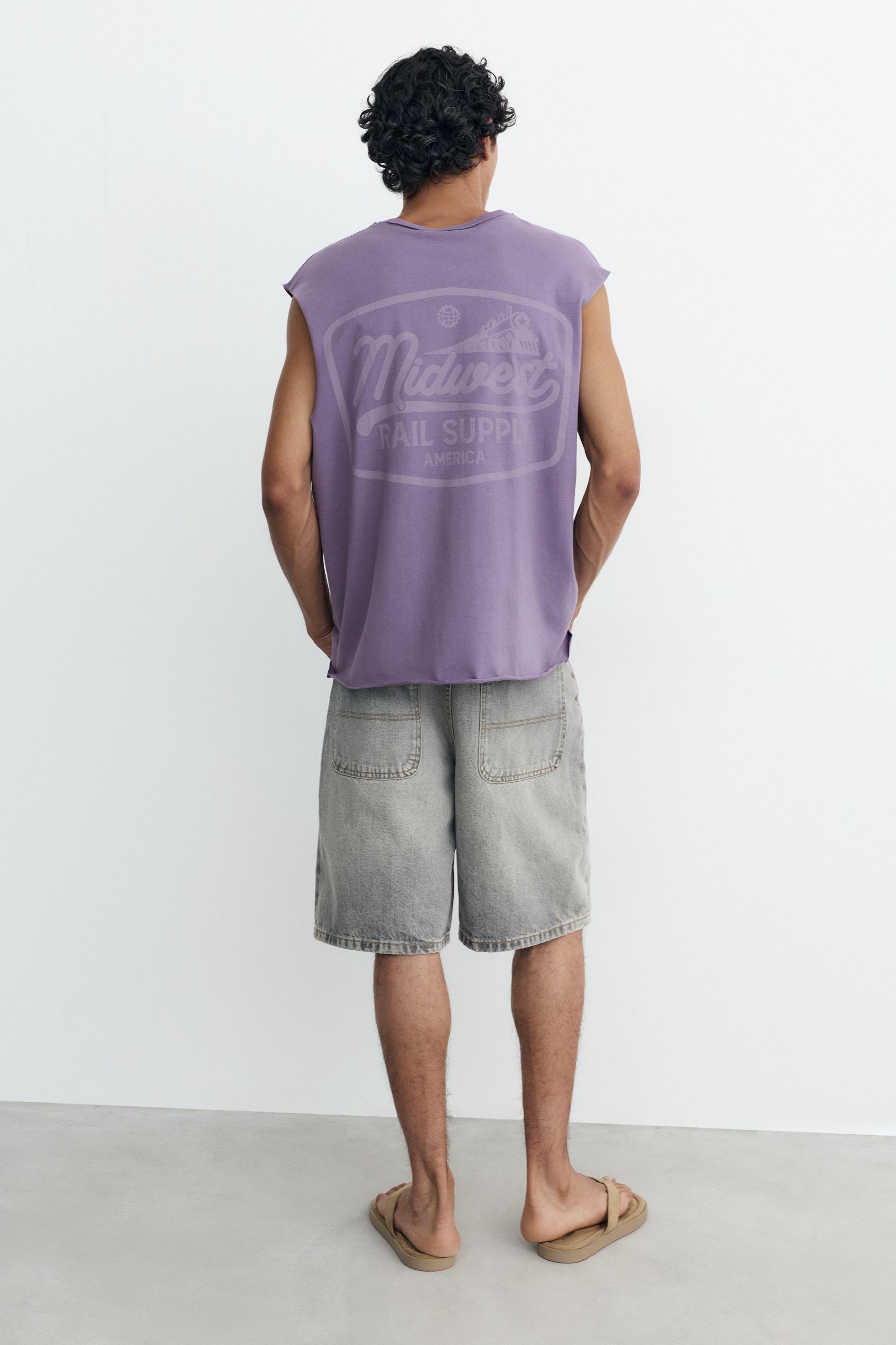 Midwest graphic tank top — Mulberry