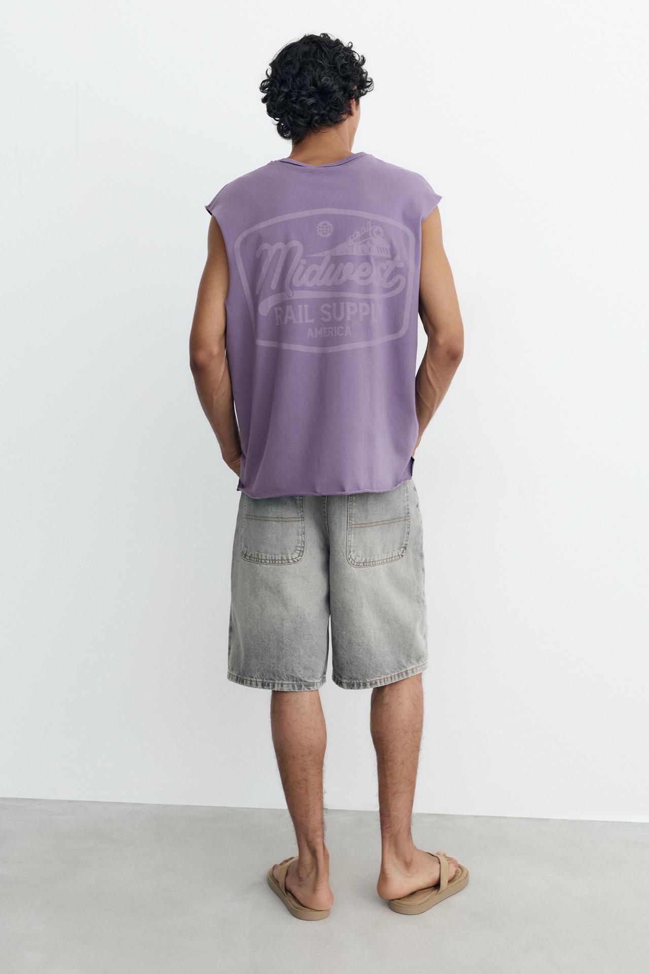 Midwest graphic tank top — Mulberry