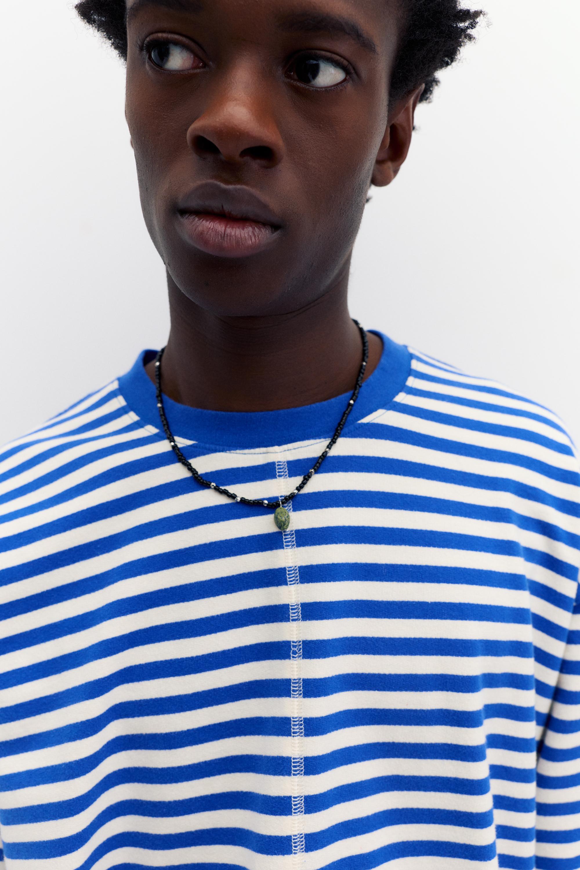 Çizgili uzun kollu t-shirt - Görsel 21