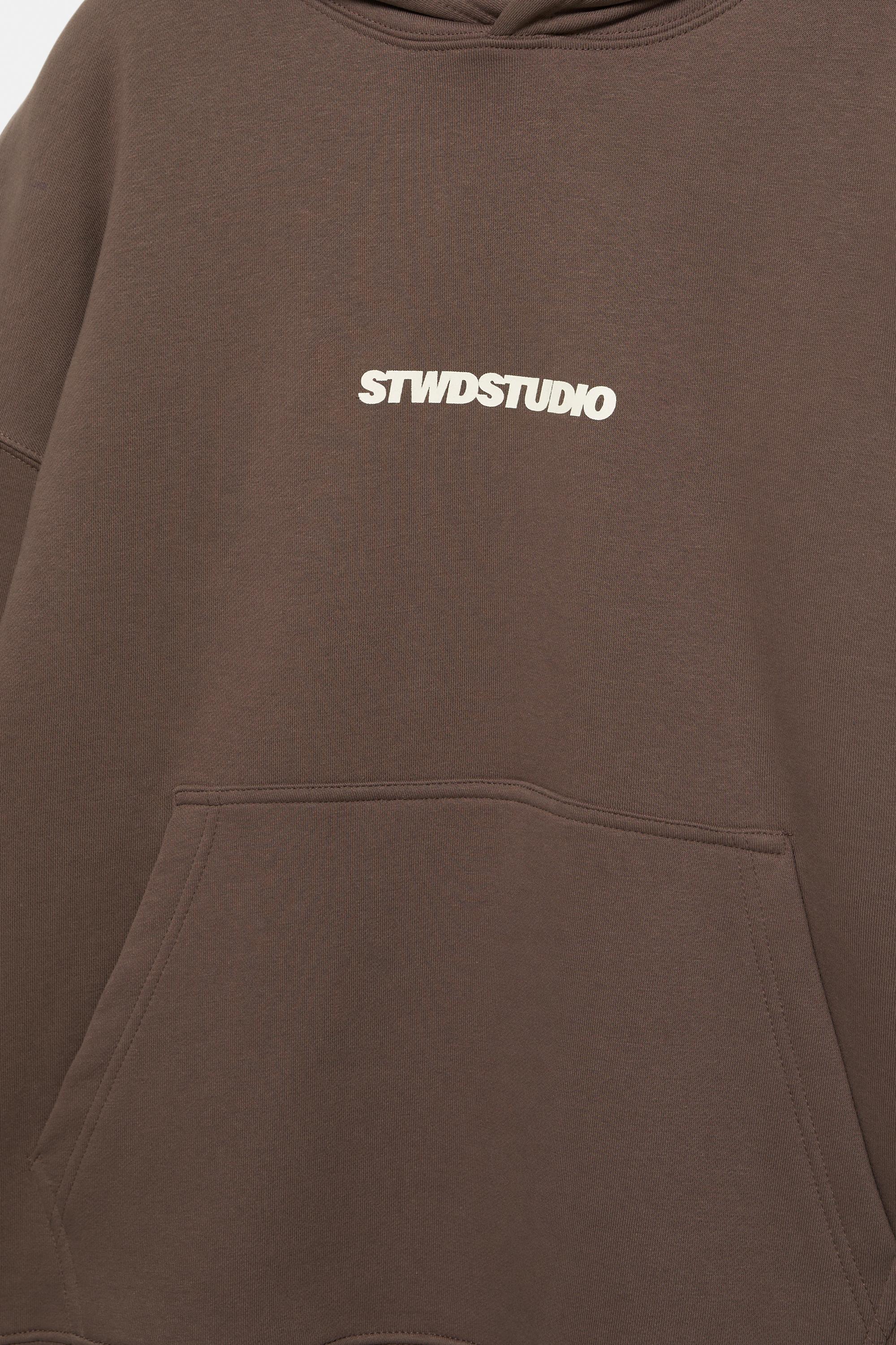 STWD Studio kapüşonlu sweatshirt - Görsel 5