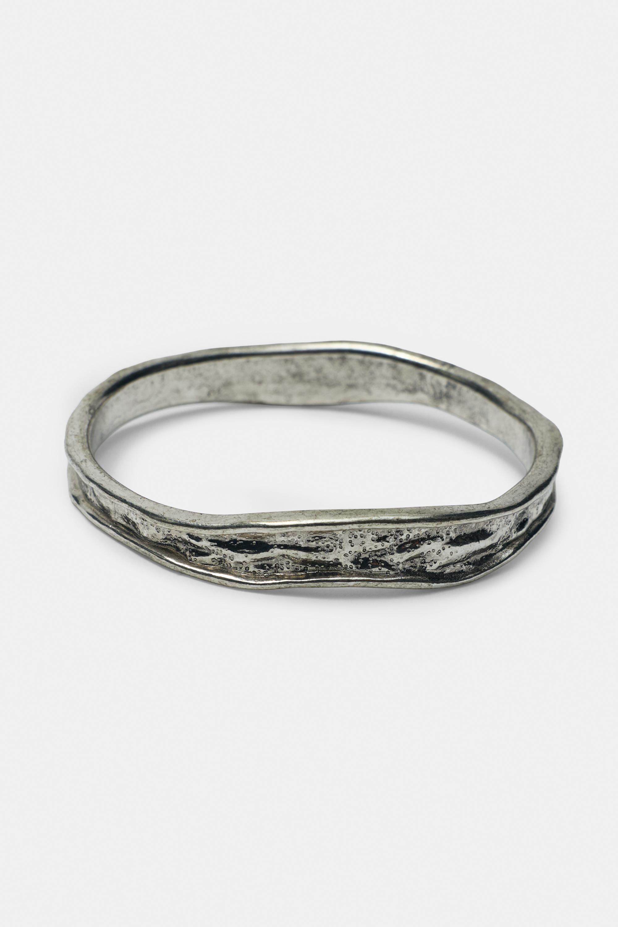 Pack of 2 textured bracelets — Gold