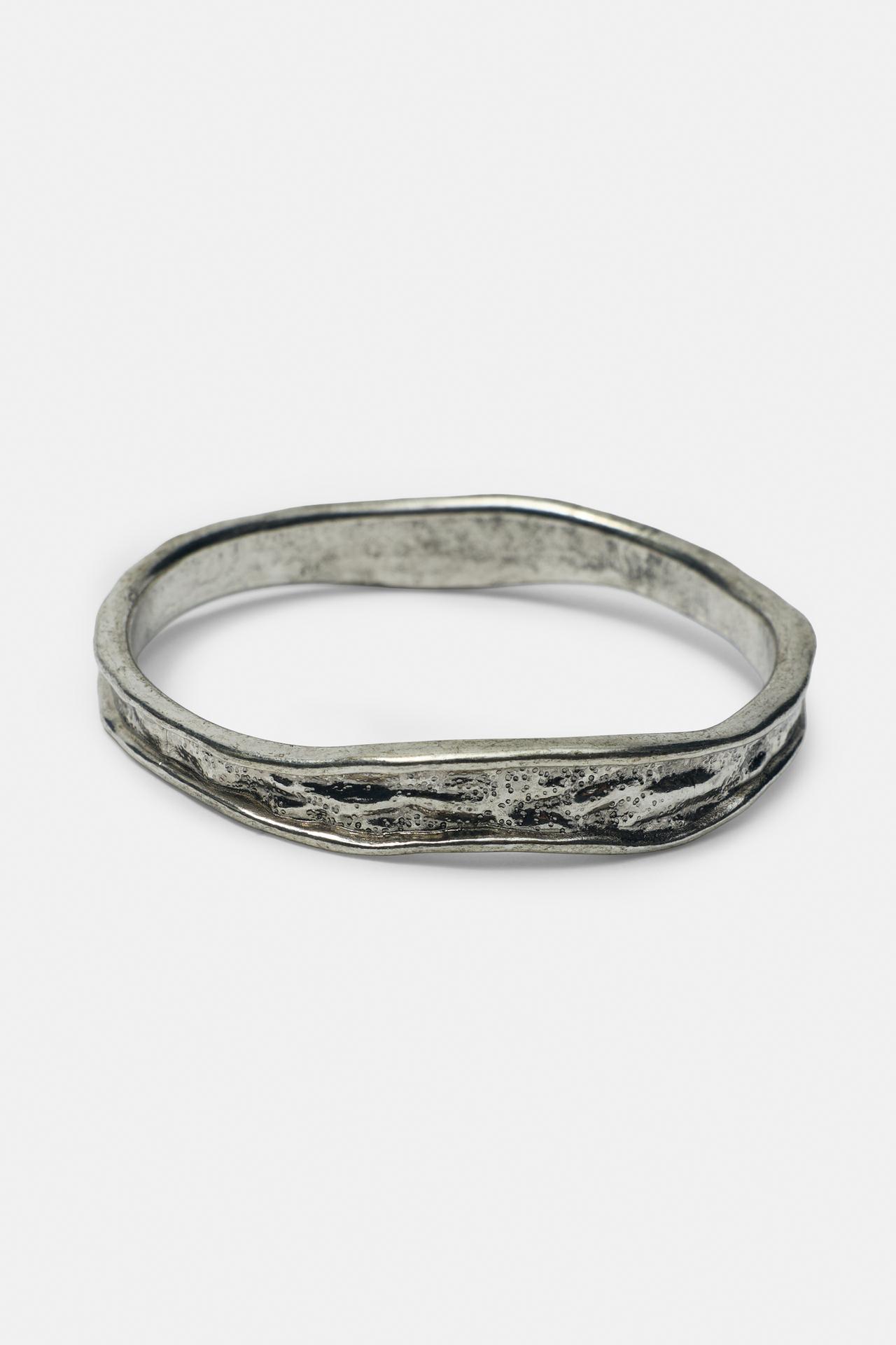 Pack of 2 textured bracelets — Gold