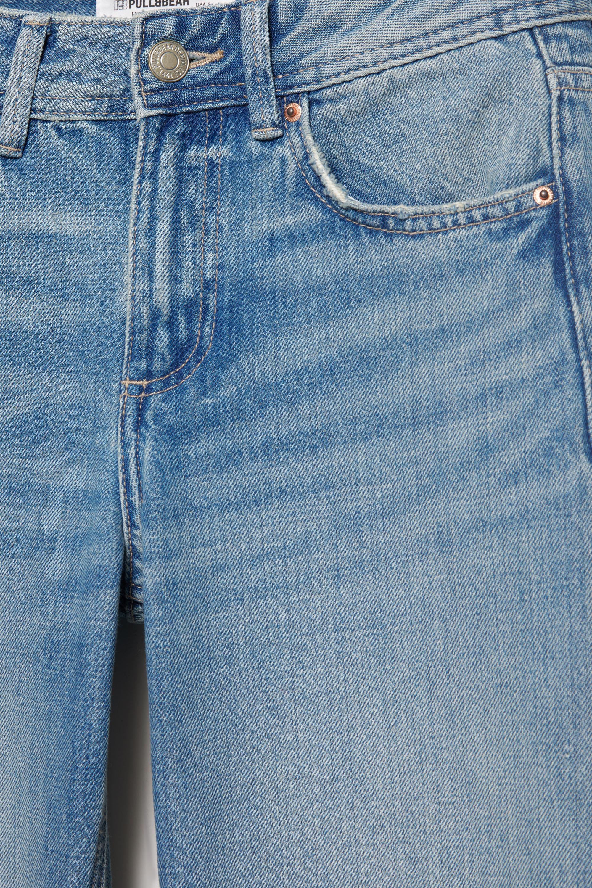 Low-rise straight-leg jeans — Indigo