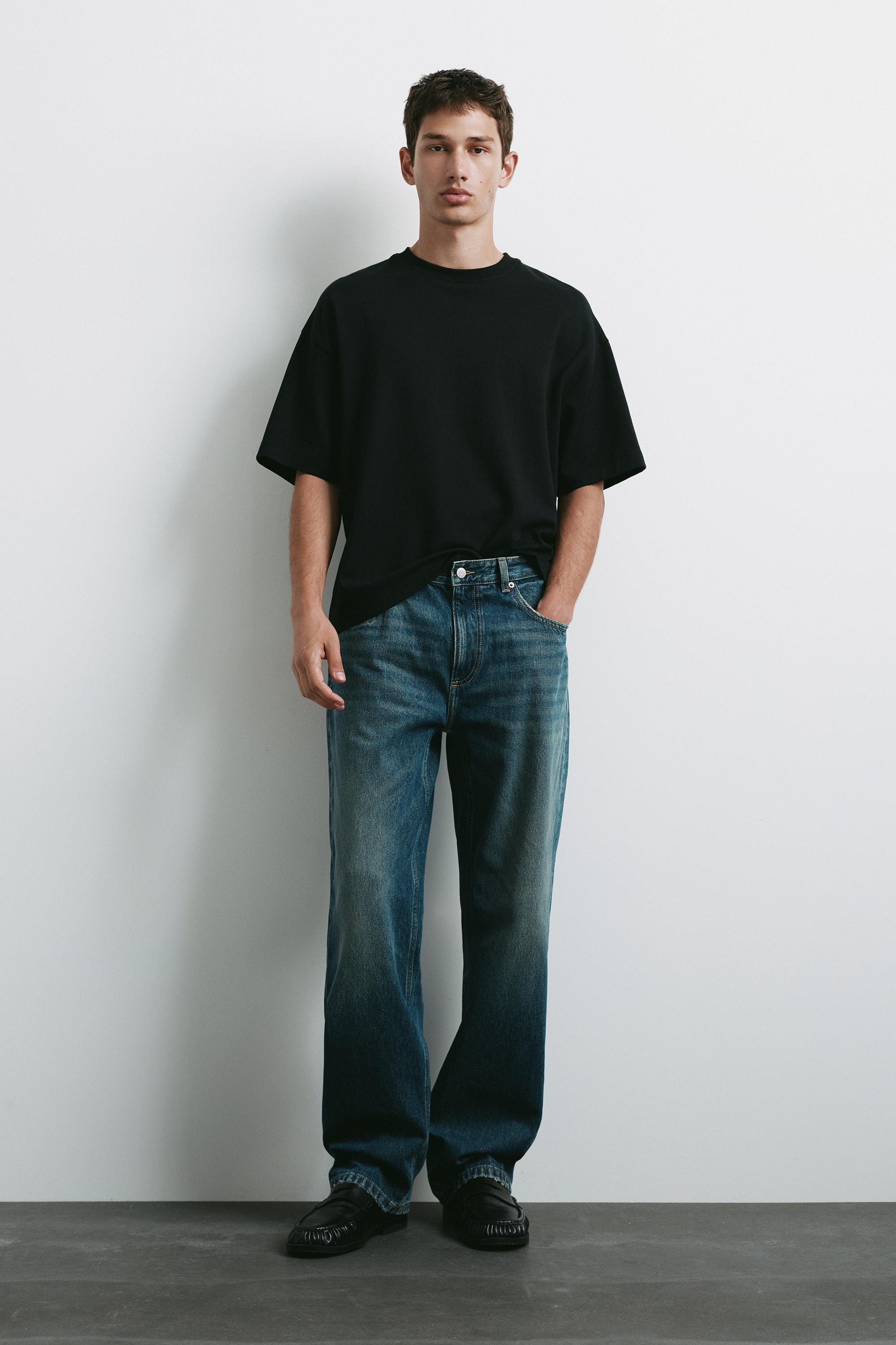 Straight-leg jeans — Dark blue