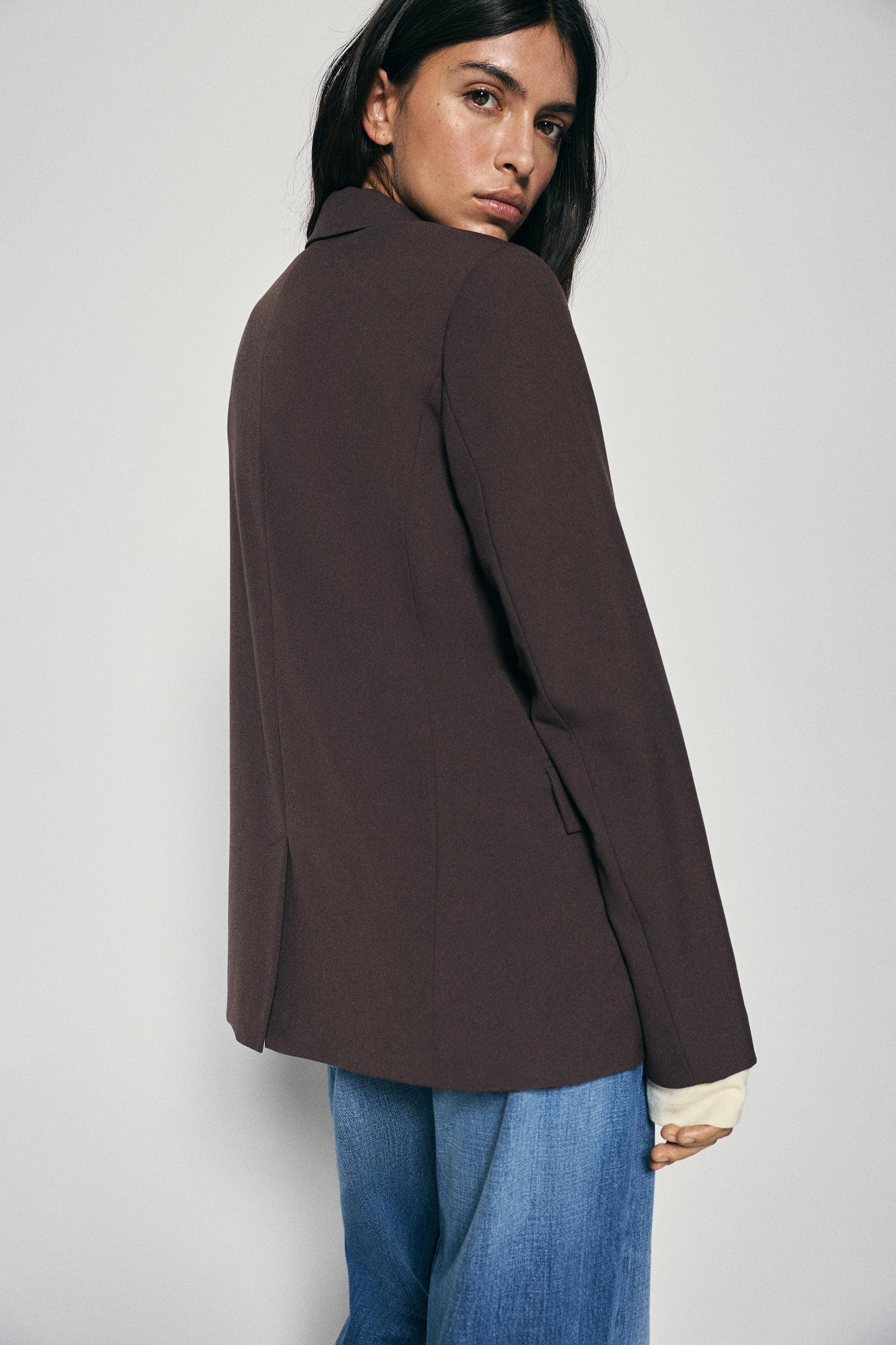 Basic blazer — Brown