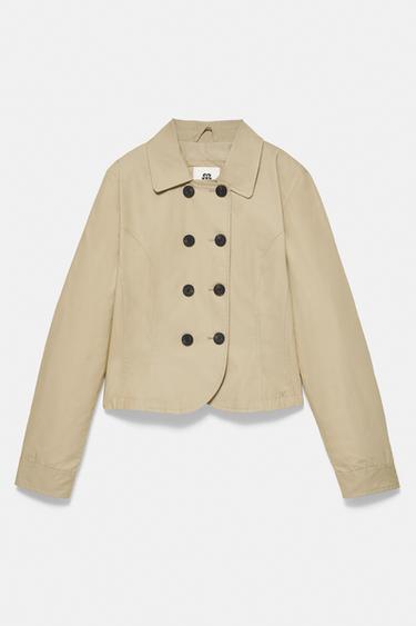 Fitted double-breasted jacket — Sand 5