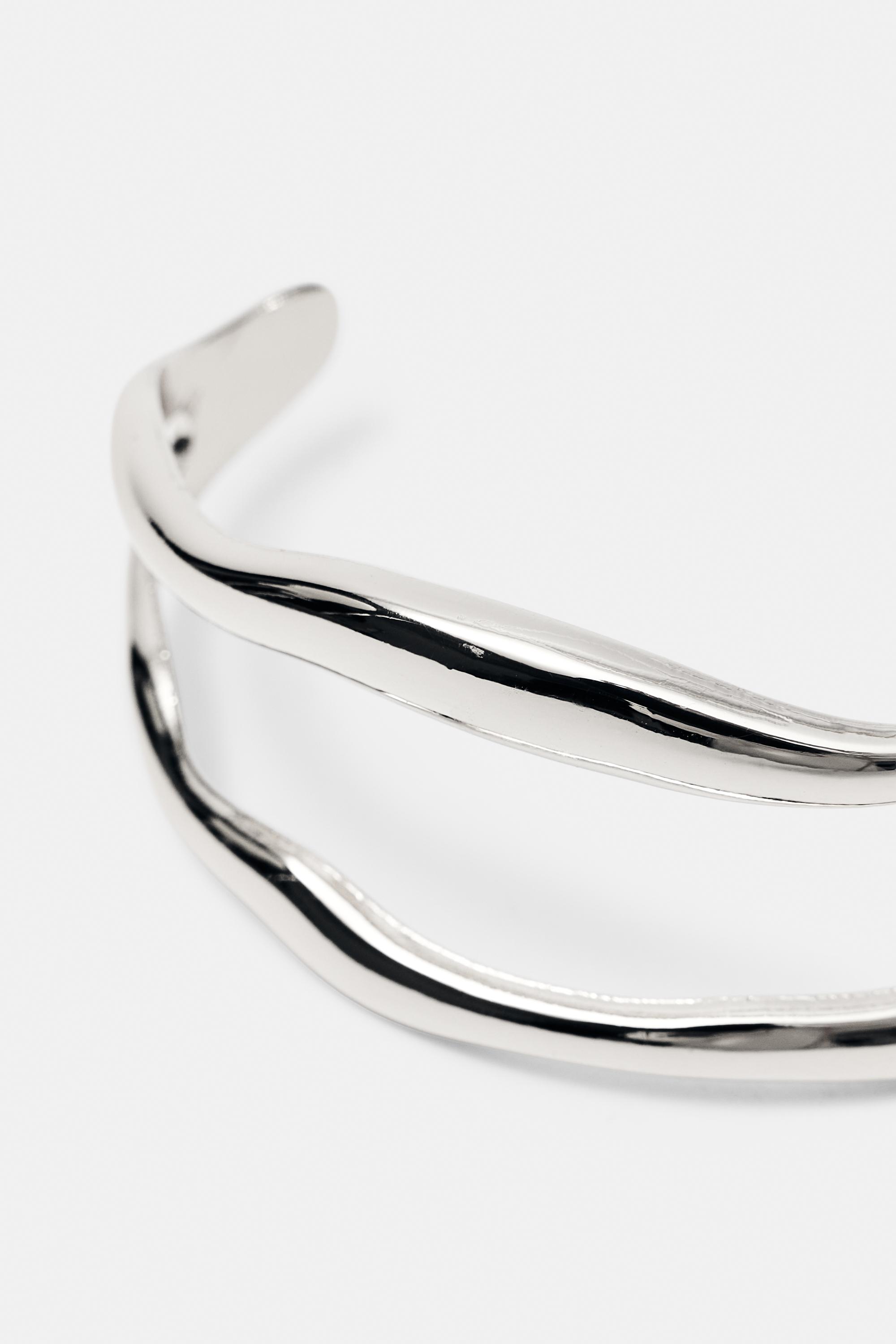 Pack of 2 wave bracelets — Silver