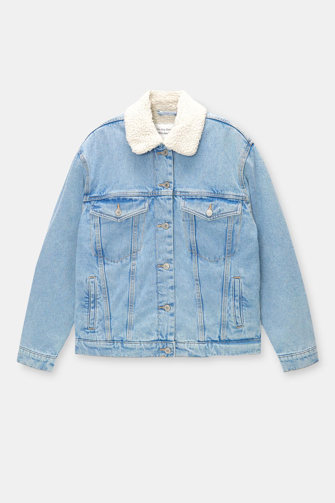 Chamarra Mezclilla Chalecos De Mezclilla Con Borrega Hombre