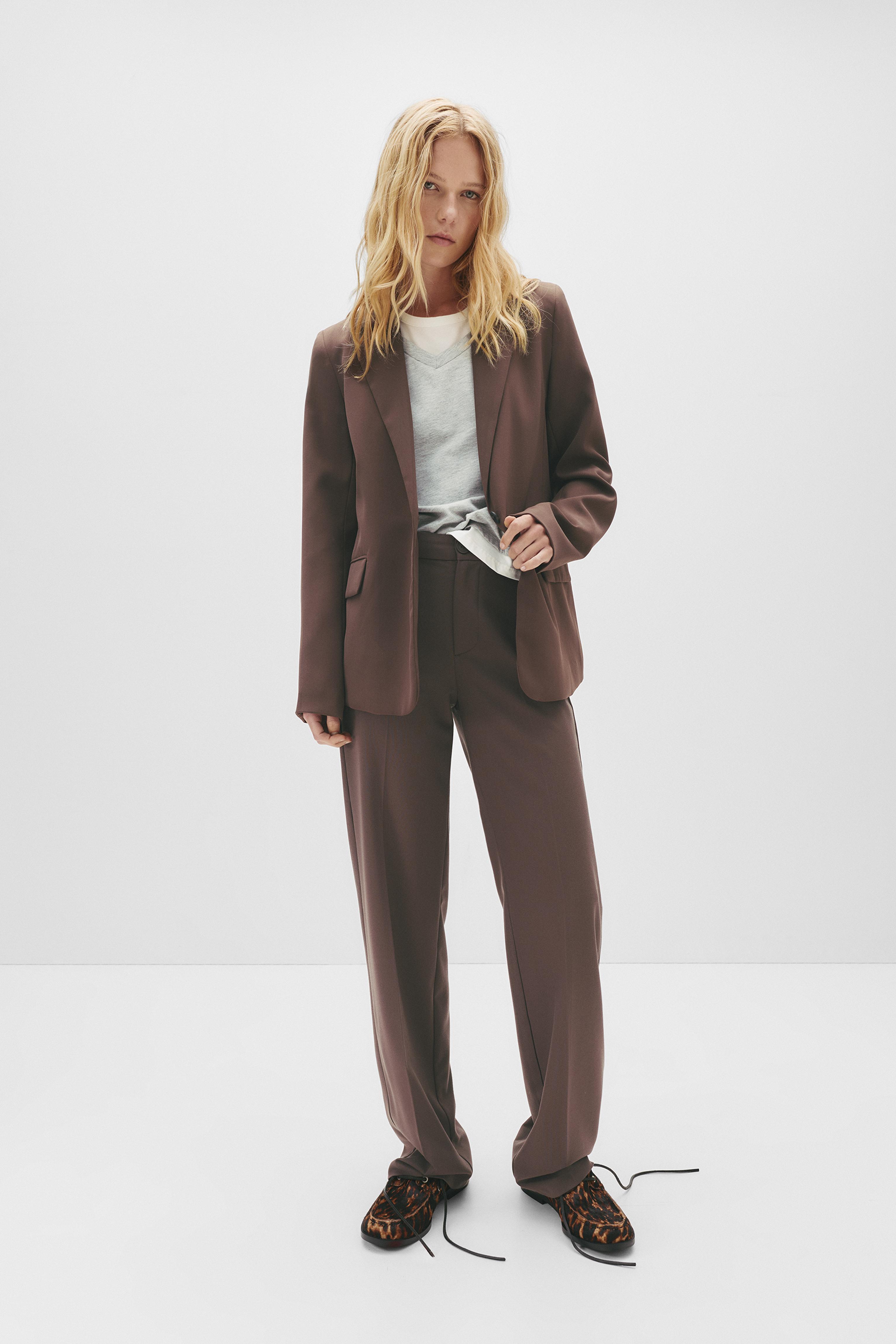 Basic blazer — Brown