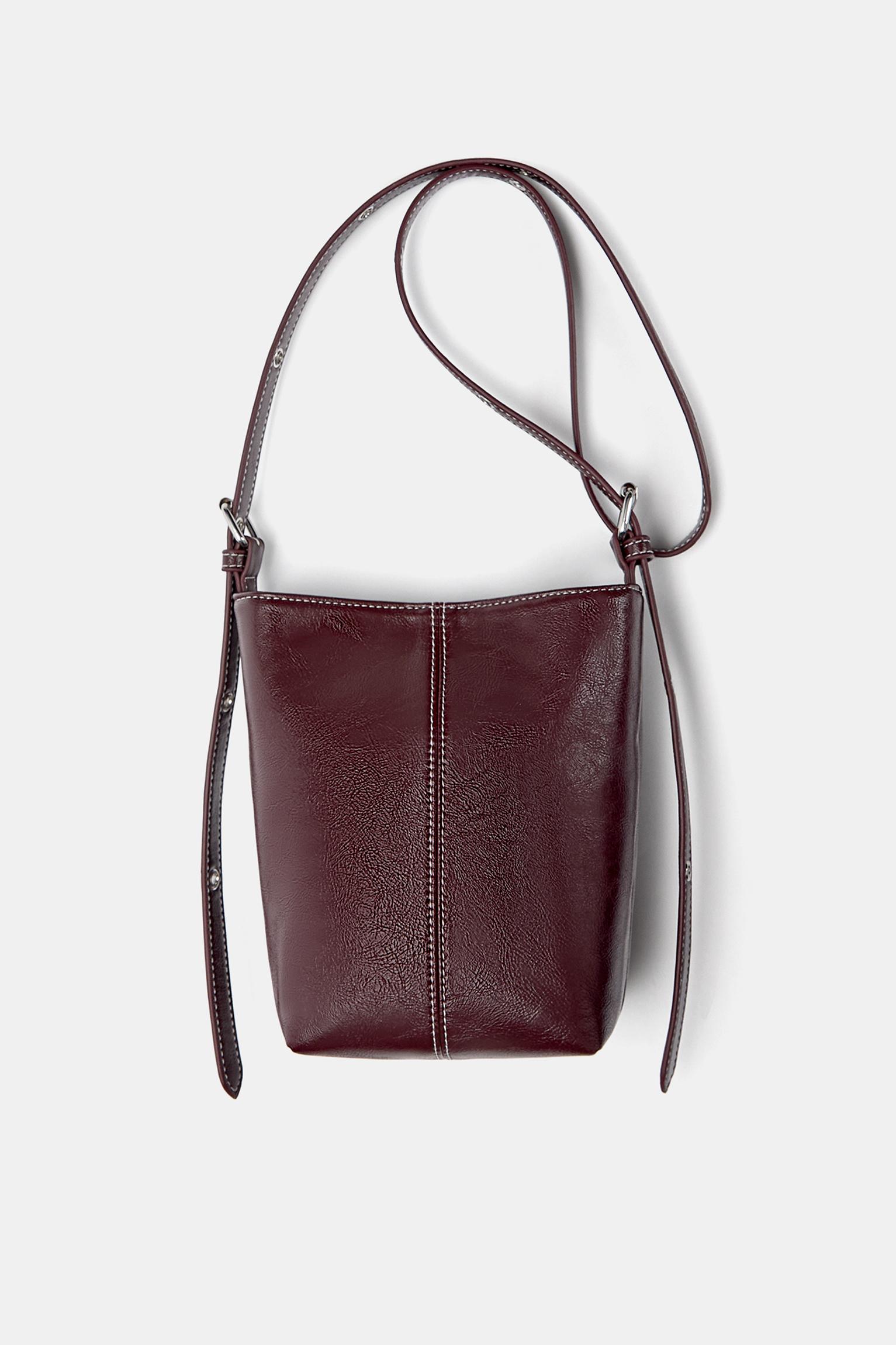 Umhängetasche Mit Ziernähten