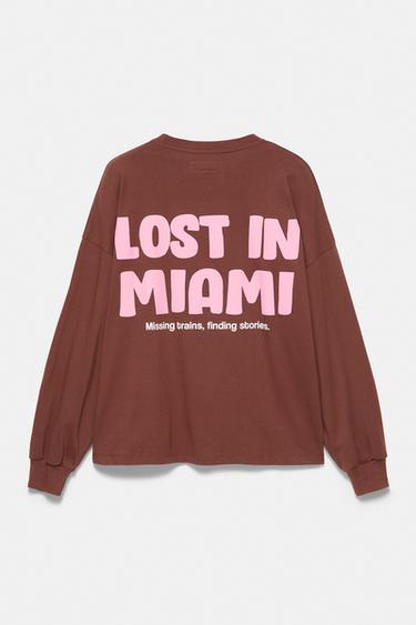 Oversize graphic T-shirt — Brown 7