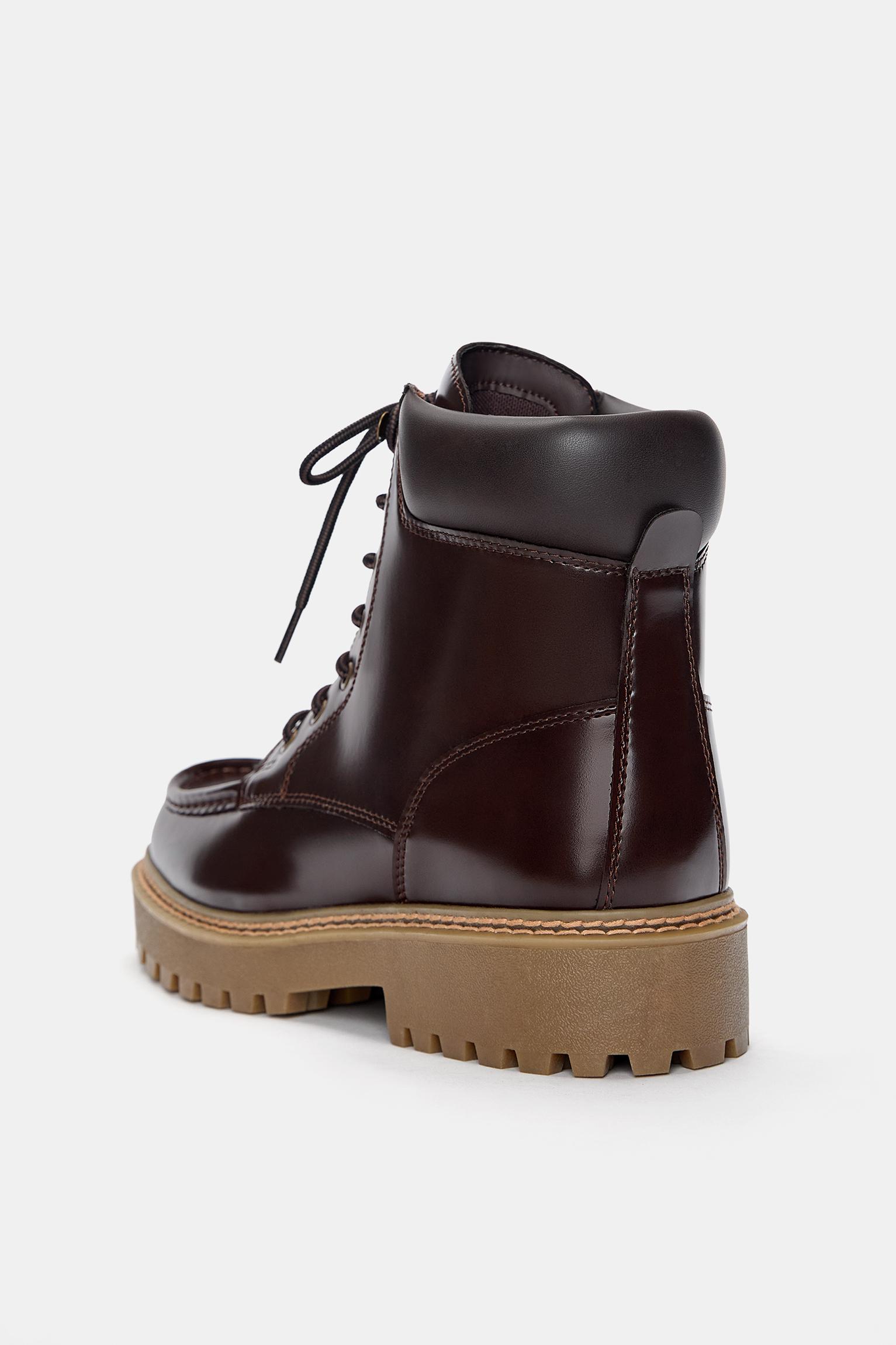 STWD lace-up boots — Brown