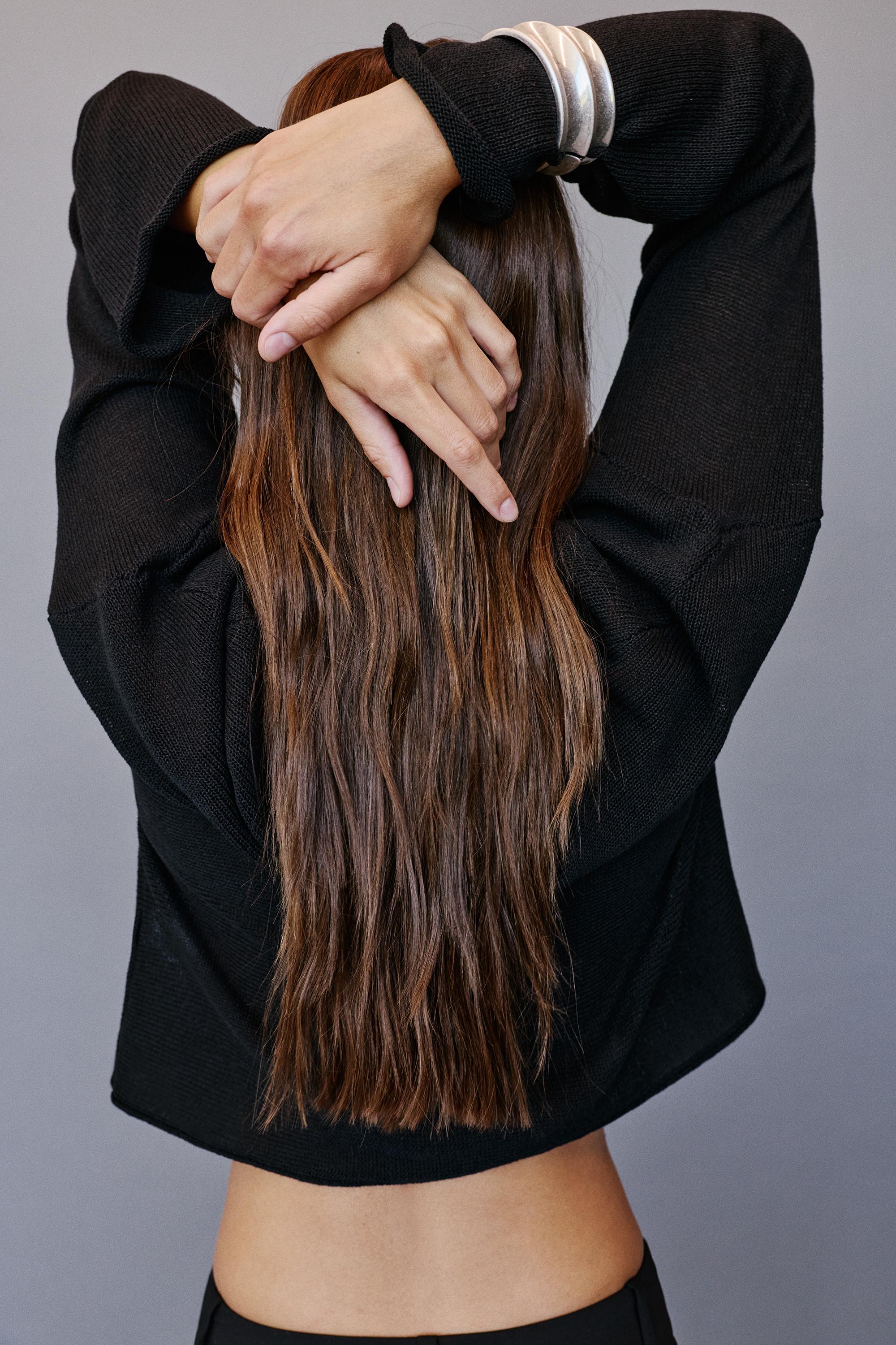 Wide arm cuff — Silver