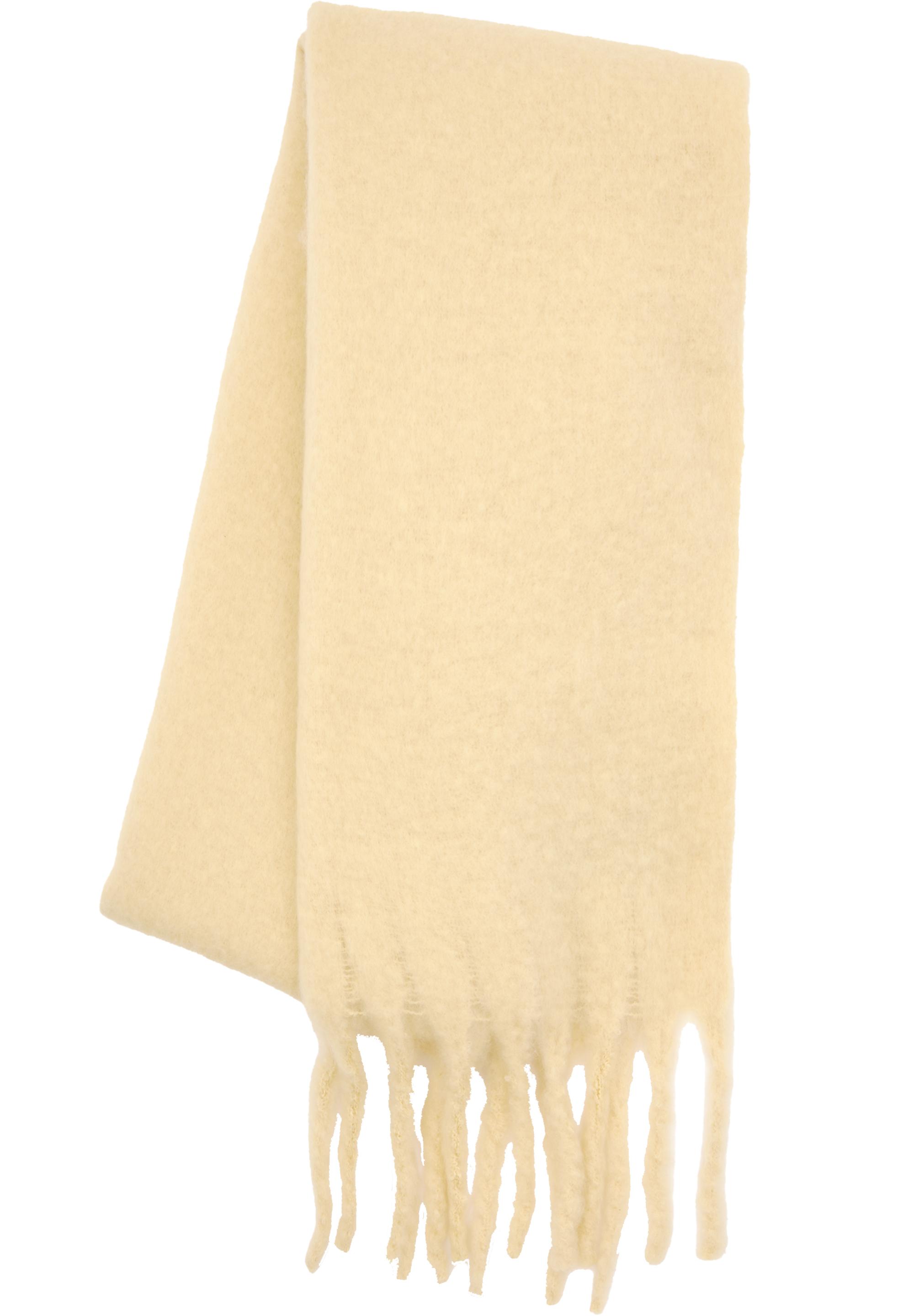 Maxi mohair-effect scarf — Yellow