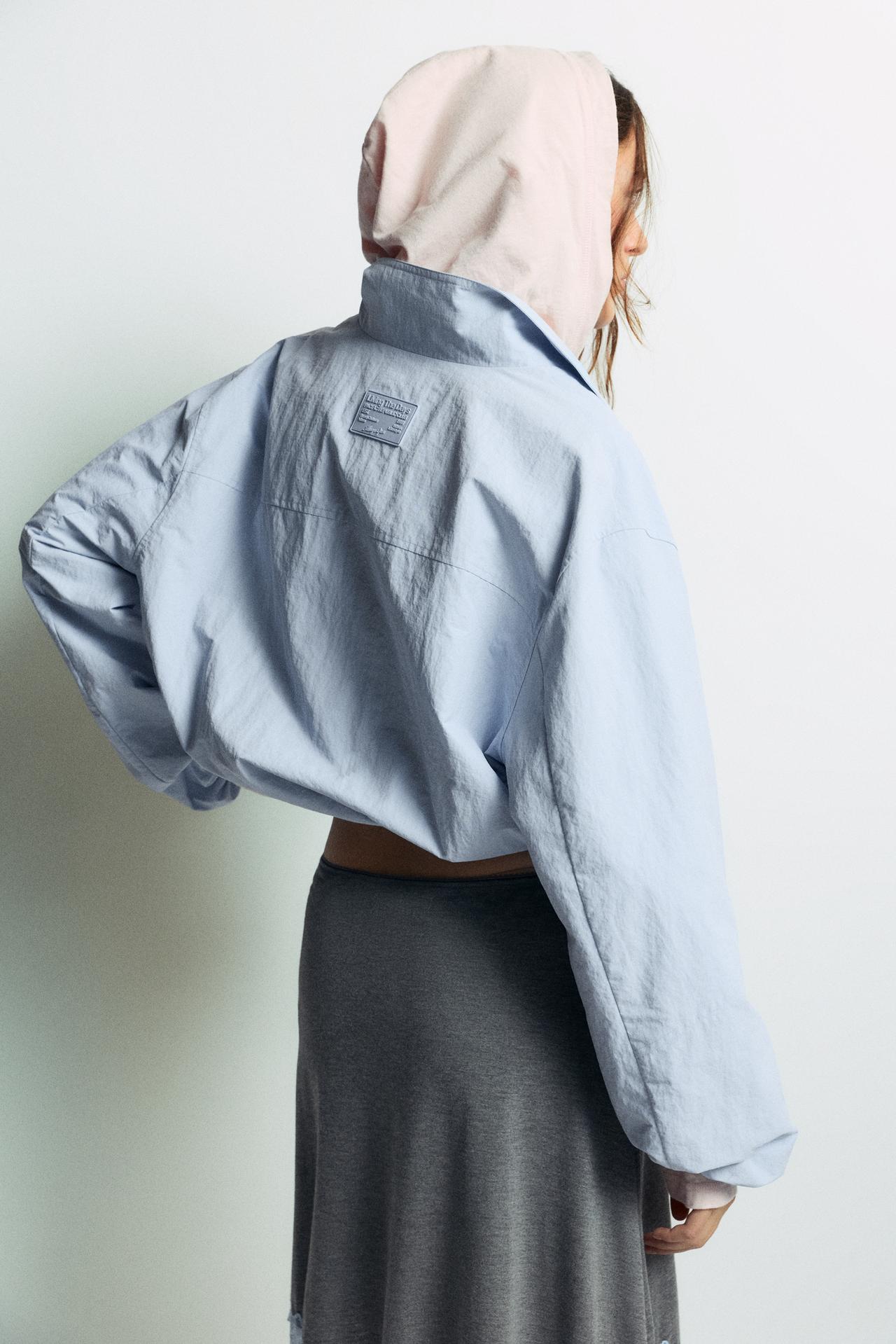 Lightweight bomber jacket — Pastel blue
