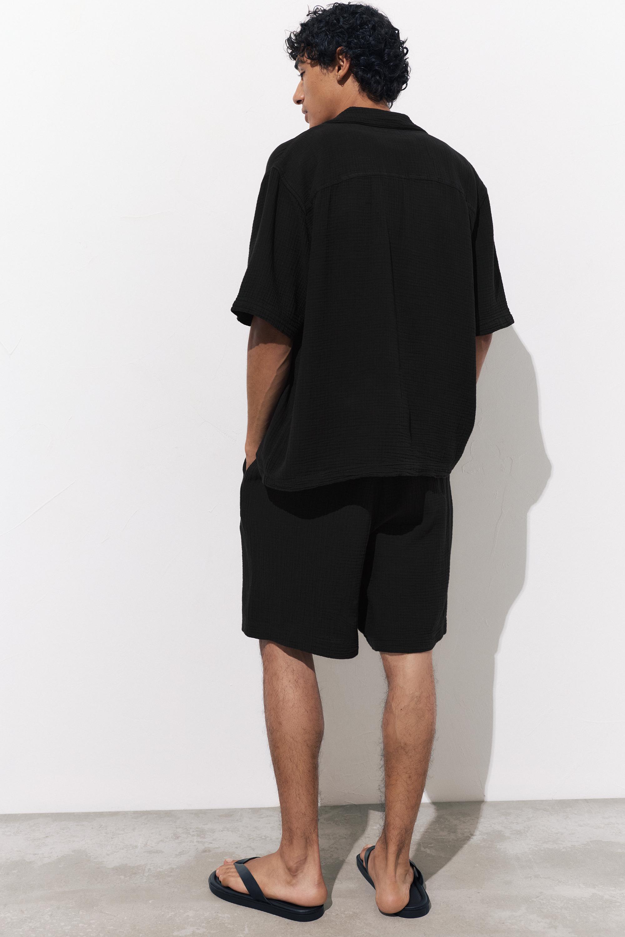 Bermuda sweat shorts — Black