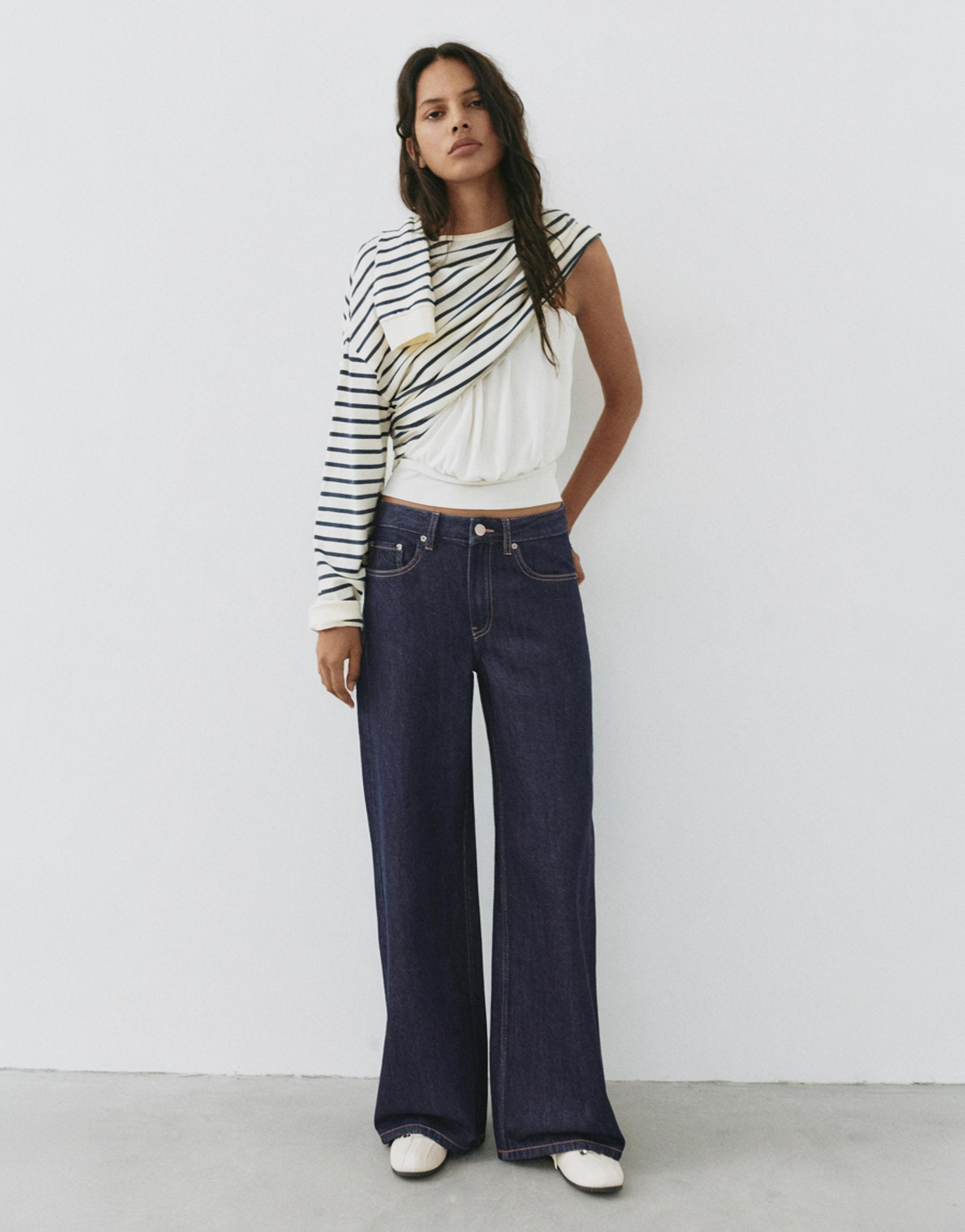 Oversize baggy jeans — Ink blue