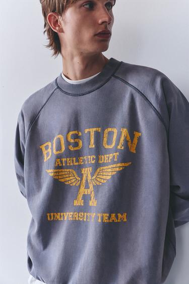 Boston round neck sweatshirt — Blue 3