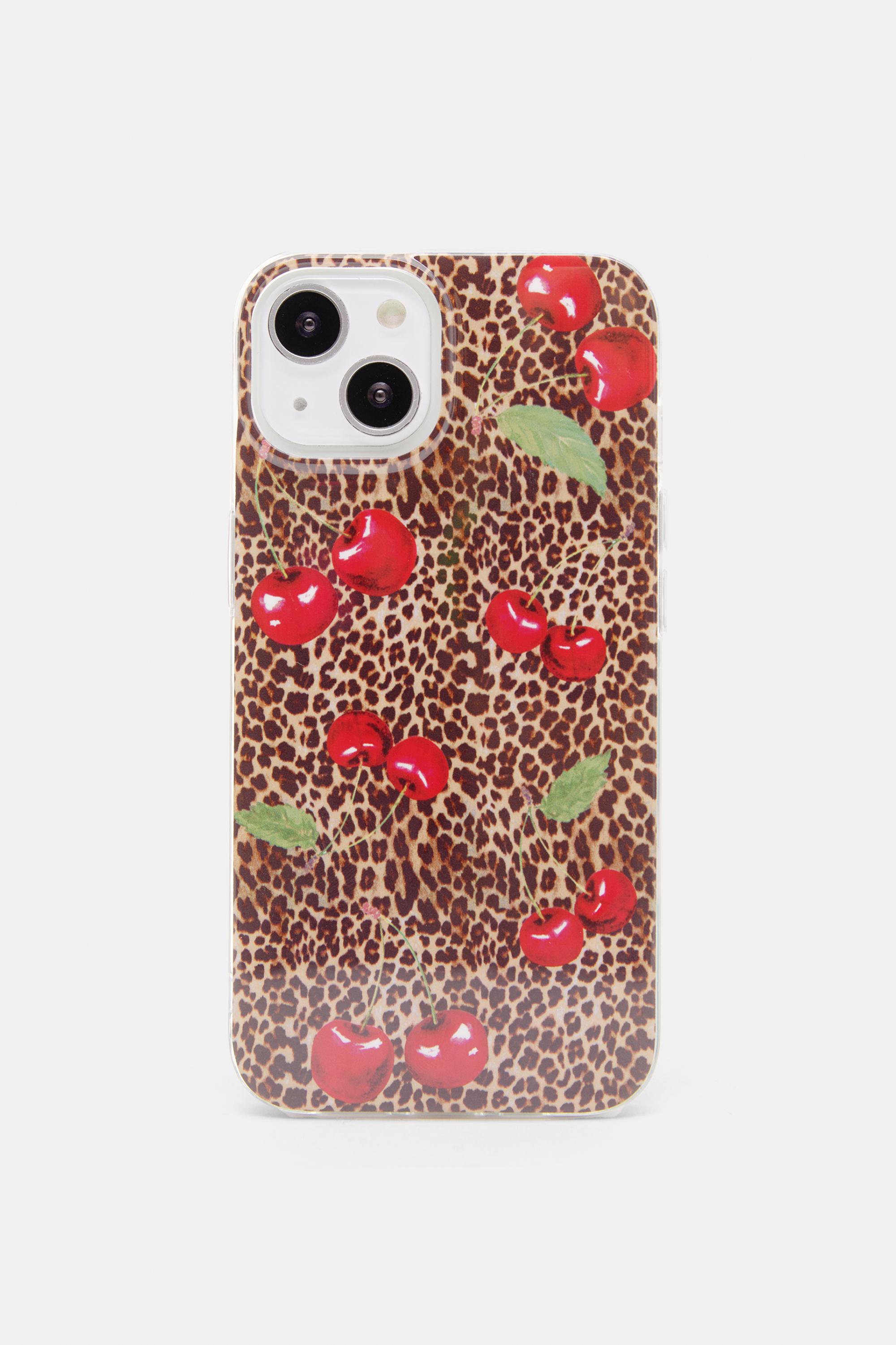 Iphone-Hülle Leopard Kirschen