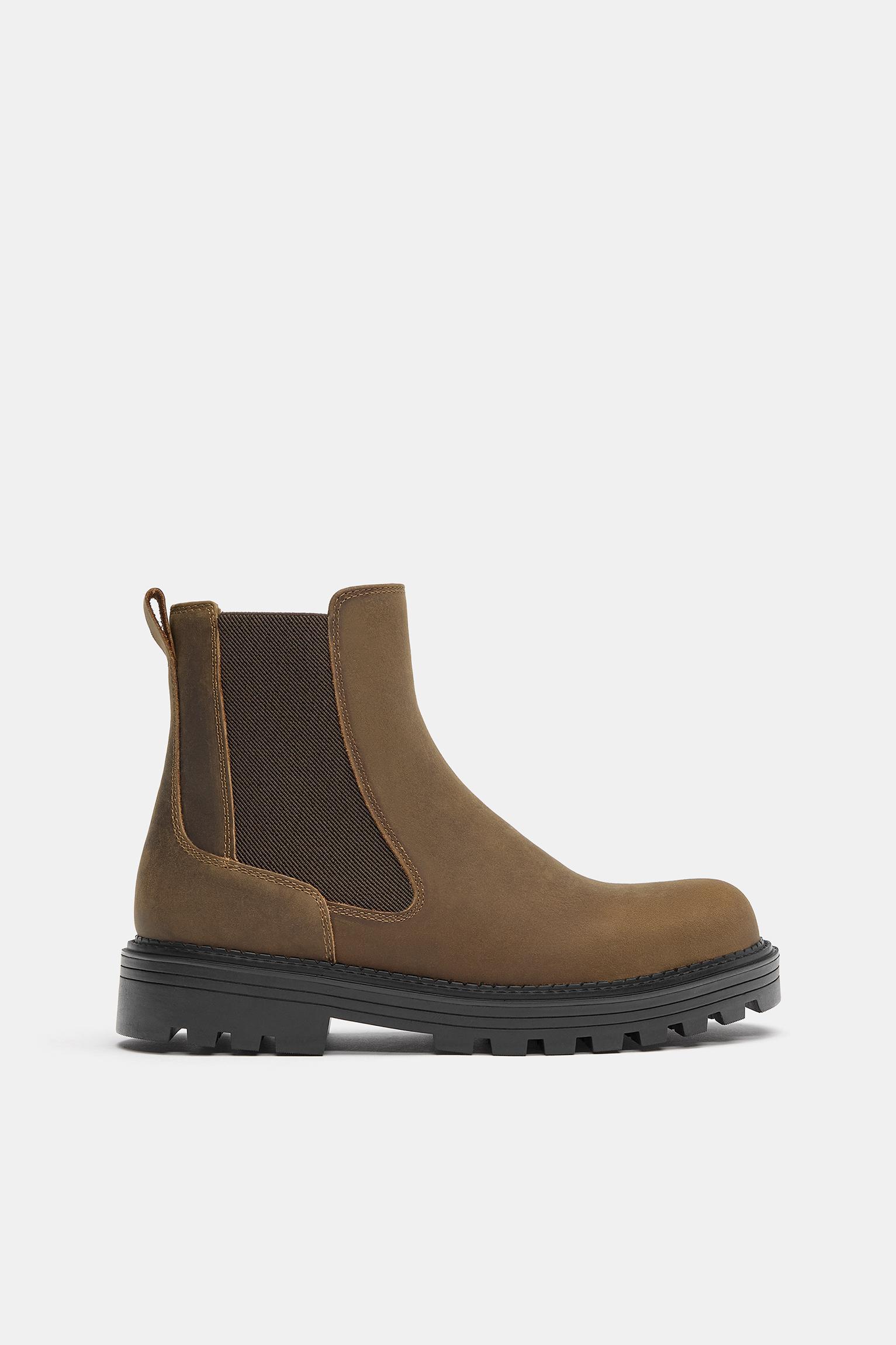 Leather Chelsea boots — Brown