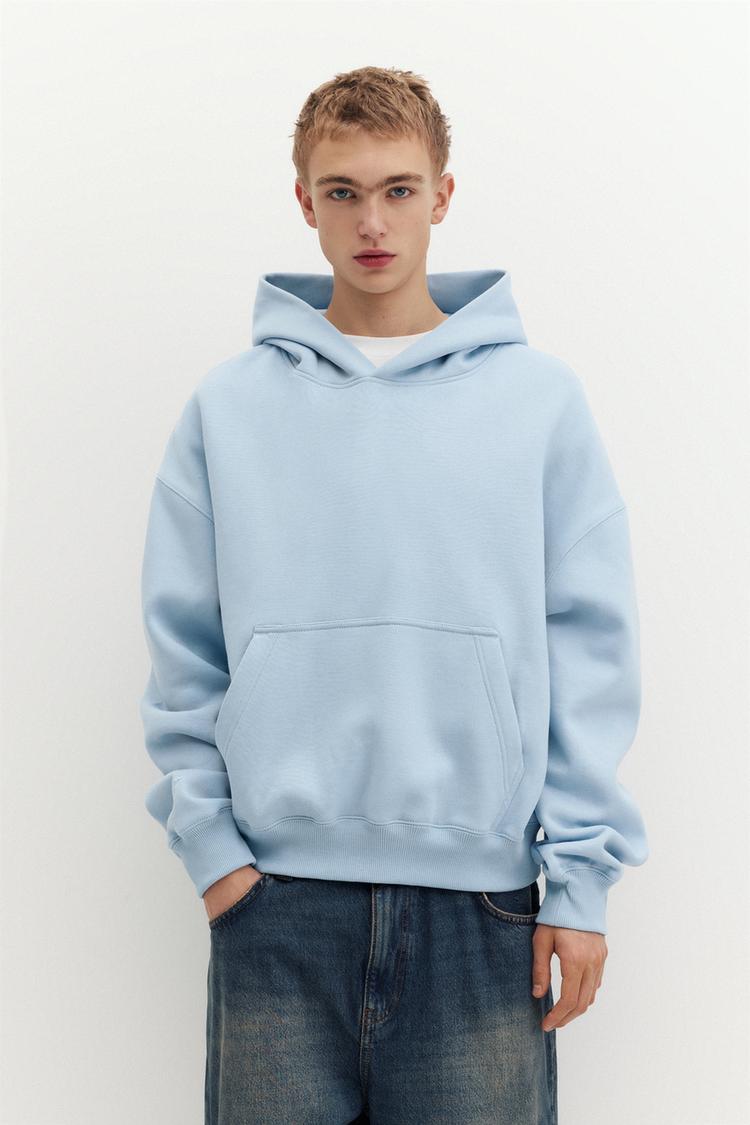 STWD hood sweatshirt — Sky blue