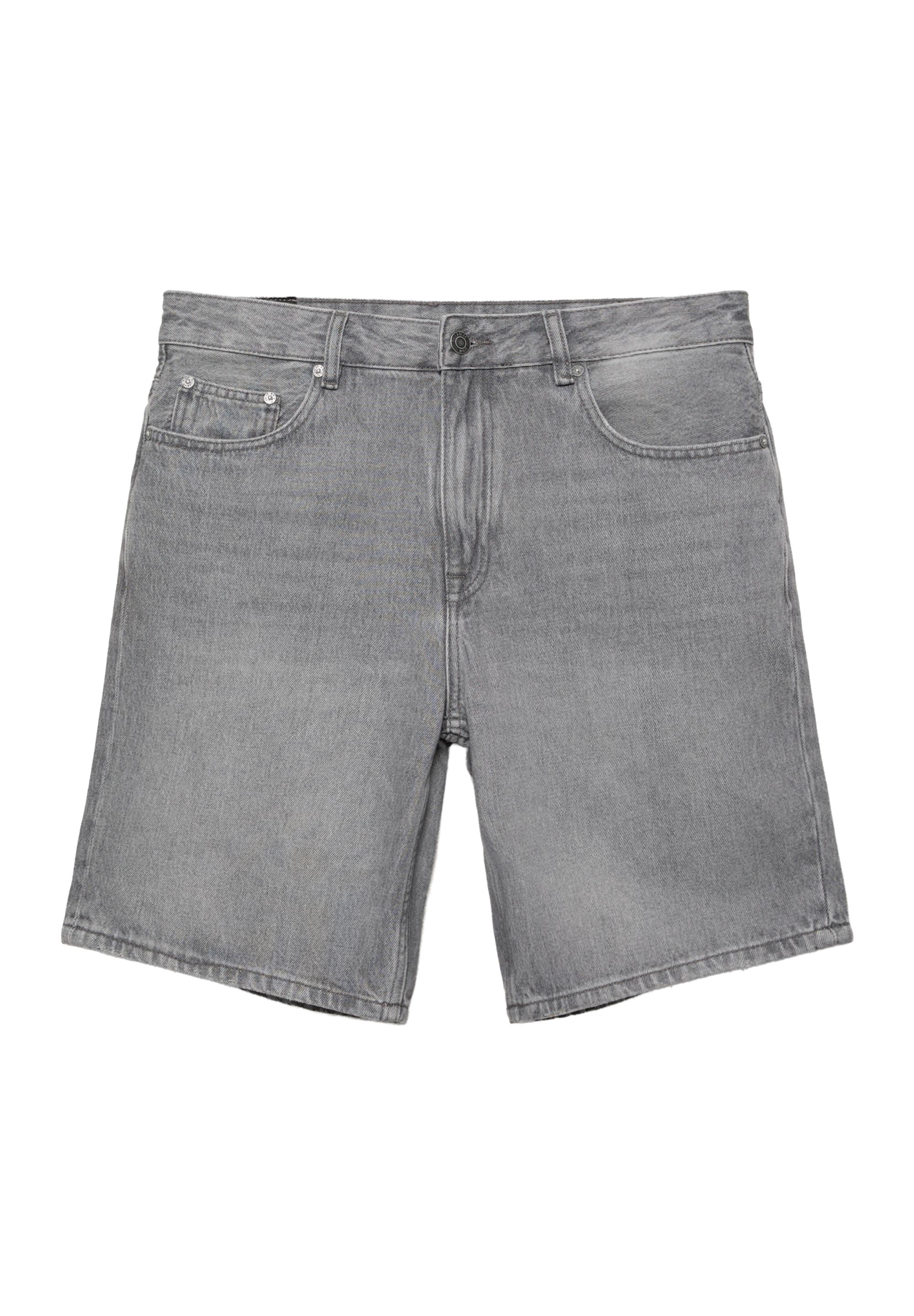 Standard denim Bermuda shorts — Dark grey