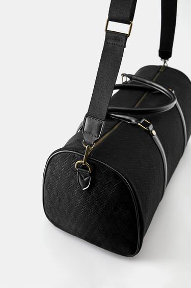 Embossed bowling bag with embellishment — Black 6