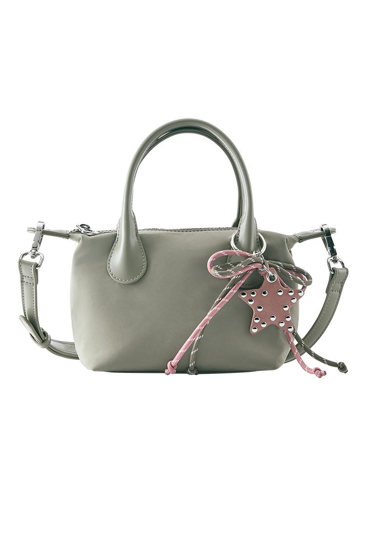 Embellished nylon crossbody bag — Mint green
