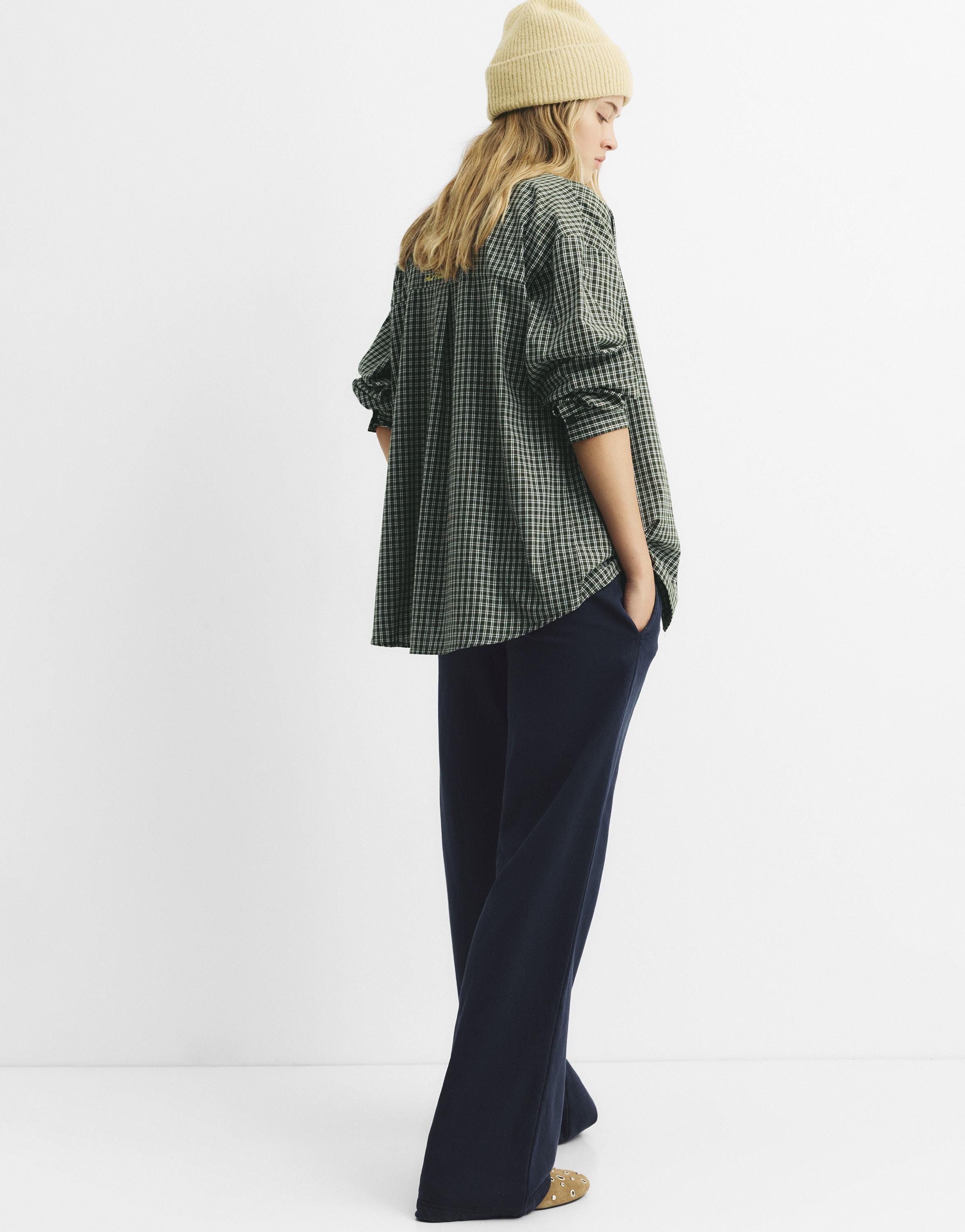 Wide-leg tracksuit bottoms — Navy