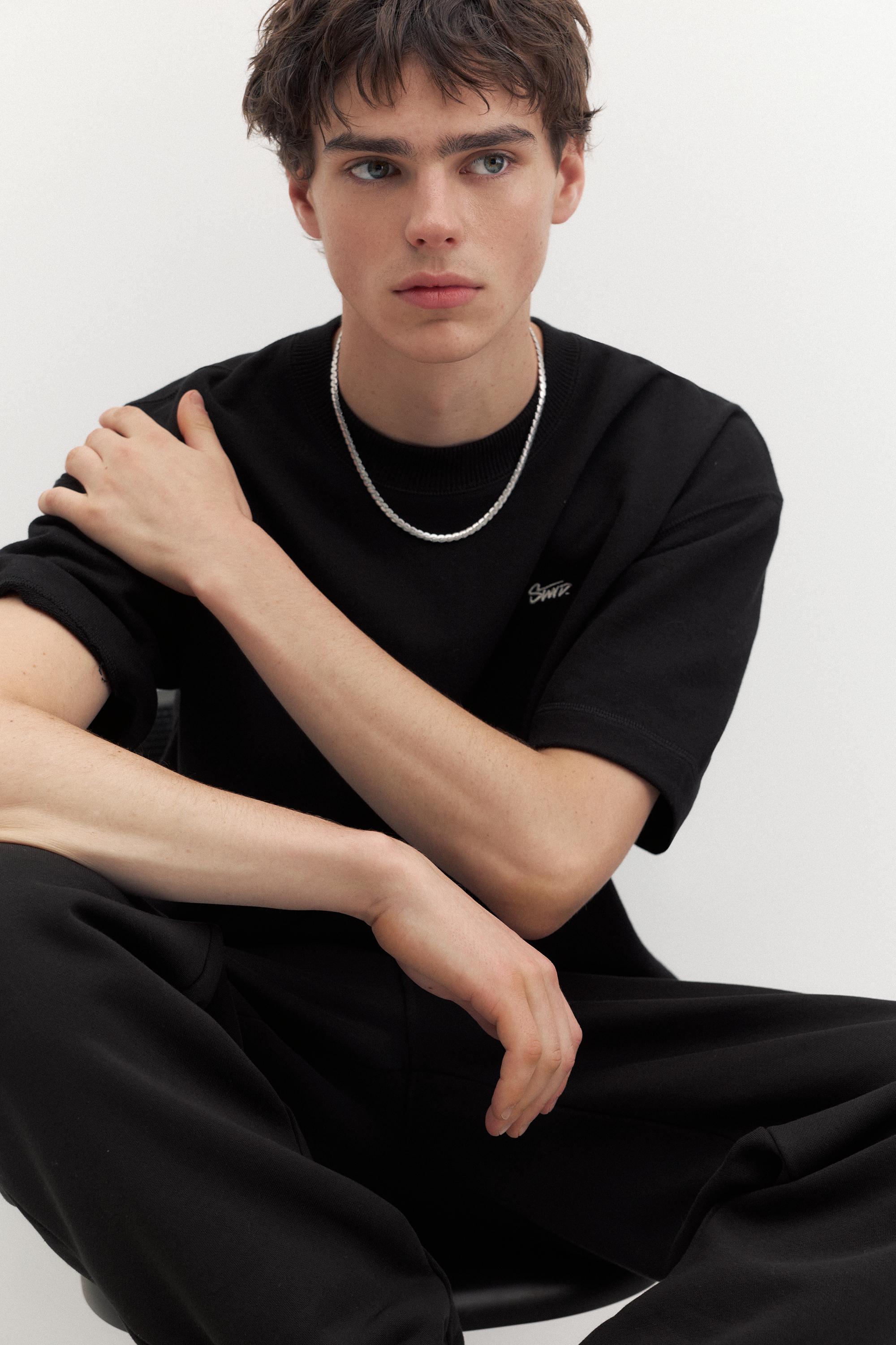 Short sleeve STWD sweatshirt — Black